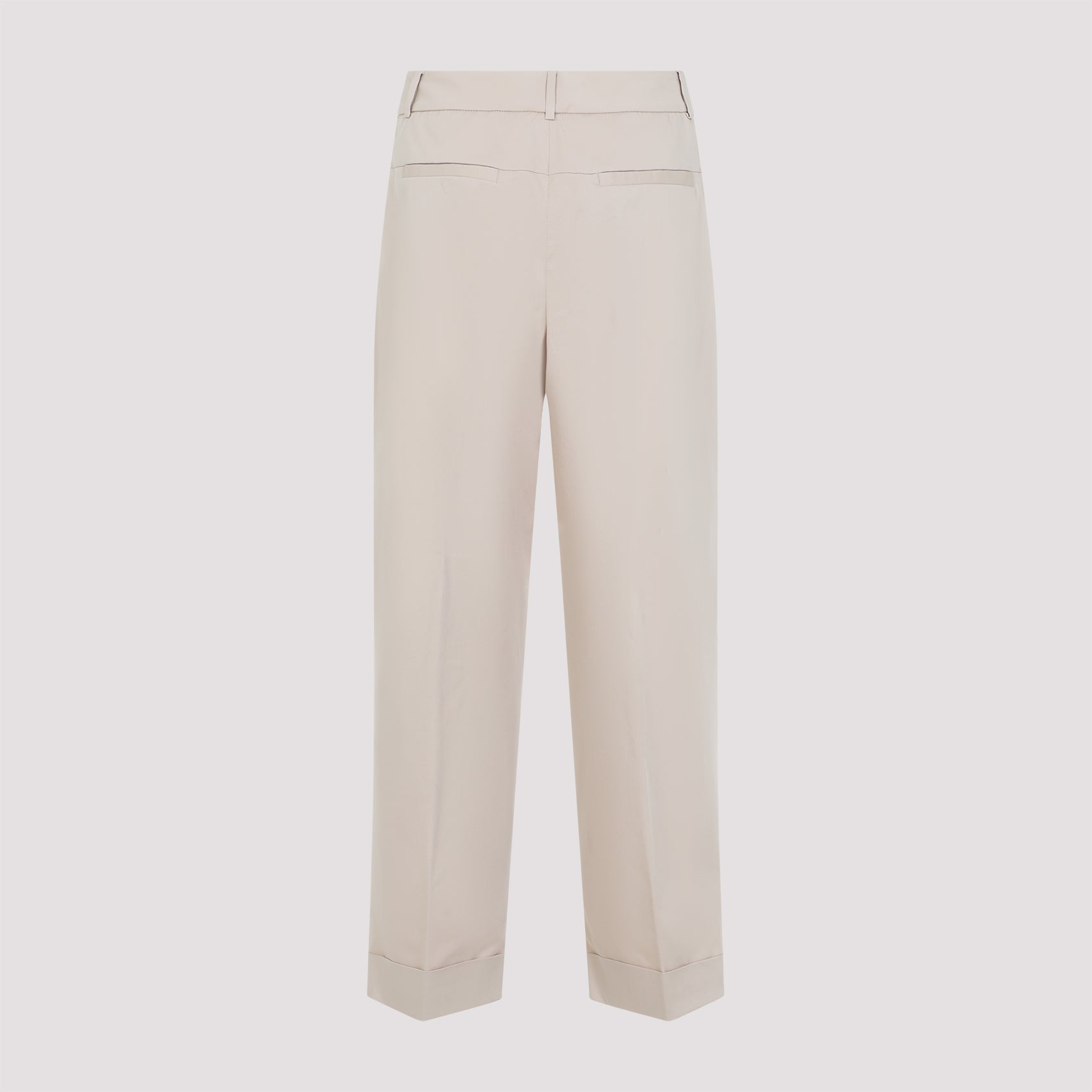 PESERICO Essential Cotton Pants for Women - SS25