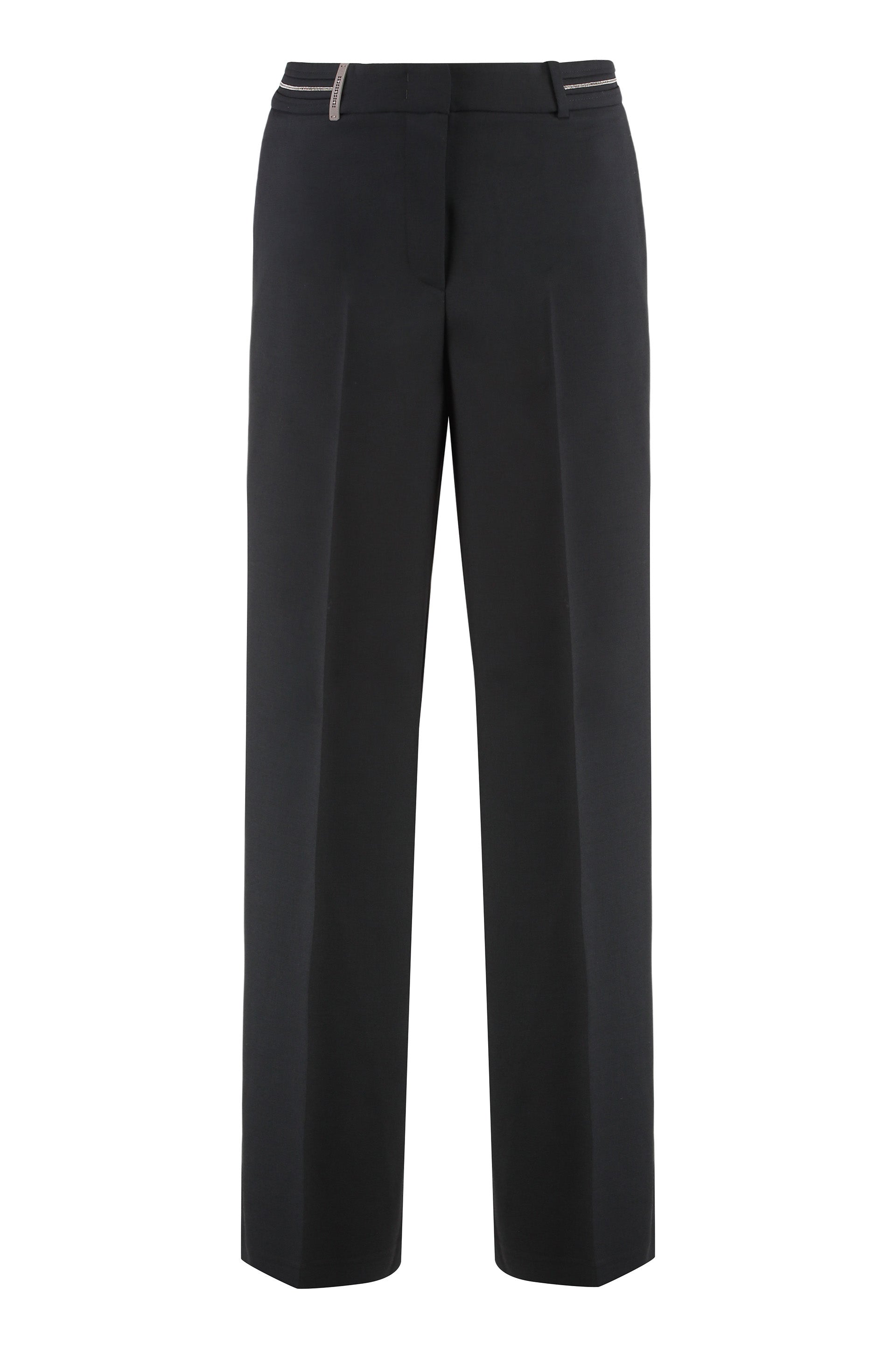 PESERICO Stylish Virgin Wool Pants for Women