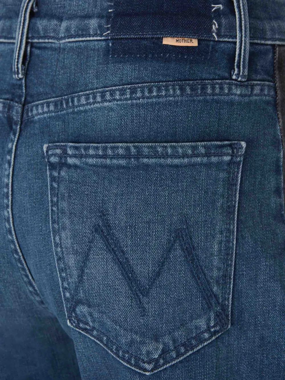 MOTHER Lil Half Pipe Mini Denim Pants