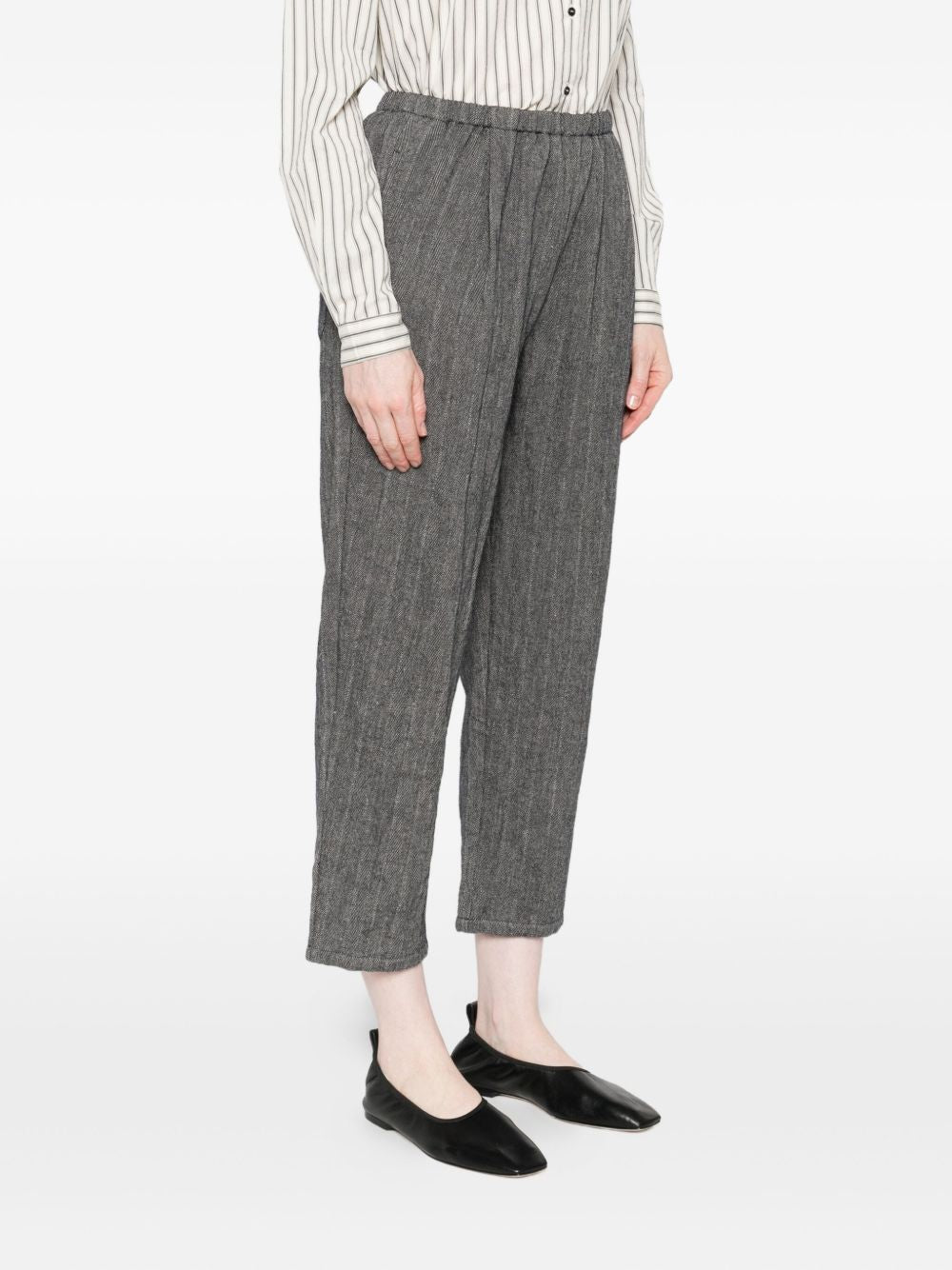 APUNTOB Wool and Linen Blend Trousers for Women - Fall 2025