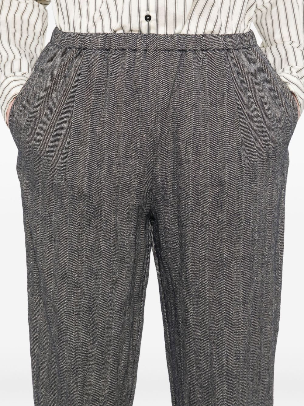 APUNTOB Wool and Linen Blend Trousers for Women - Fall 2025