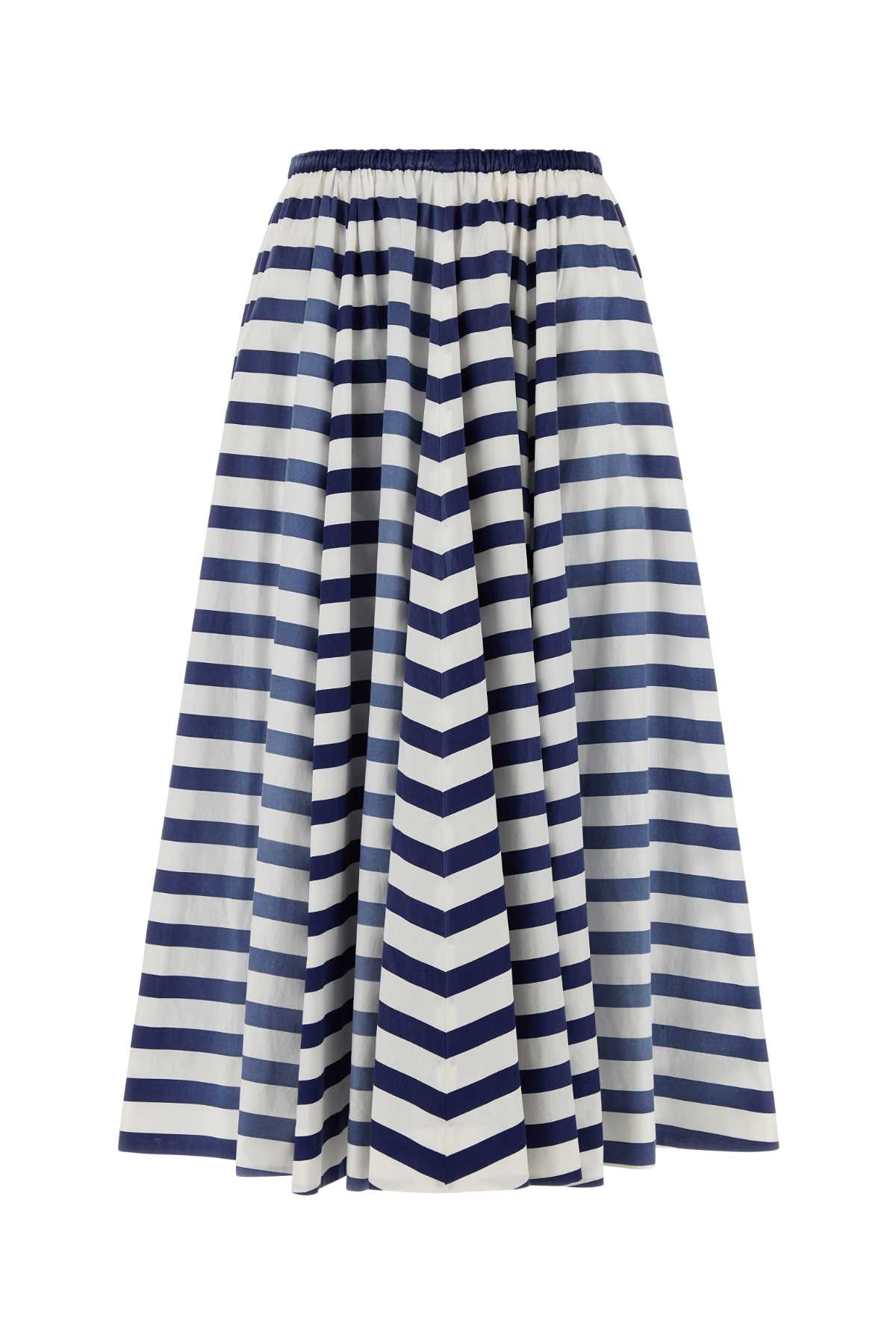 PRADA Striped Poplin Mini Skirt for Women