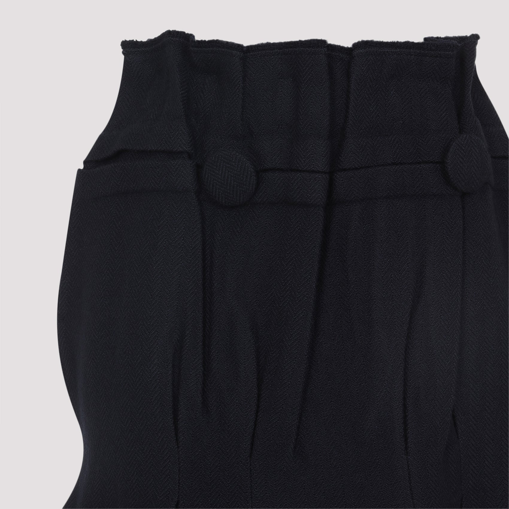 PRADA Virgin Wool Midi Skirt for Women