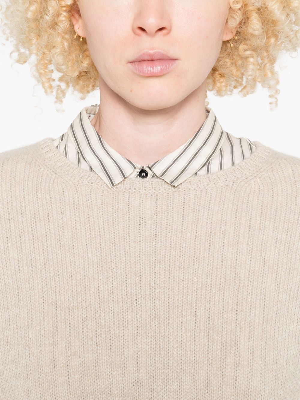 APUNTOB Cashmere Blend Crewneck Sweater for Women