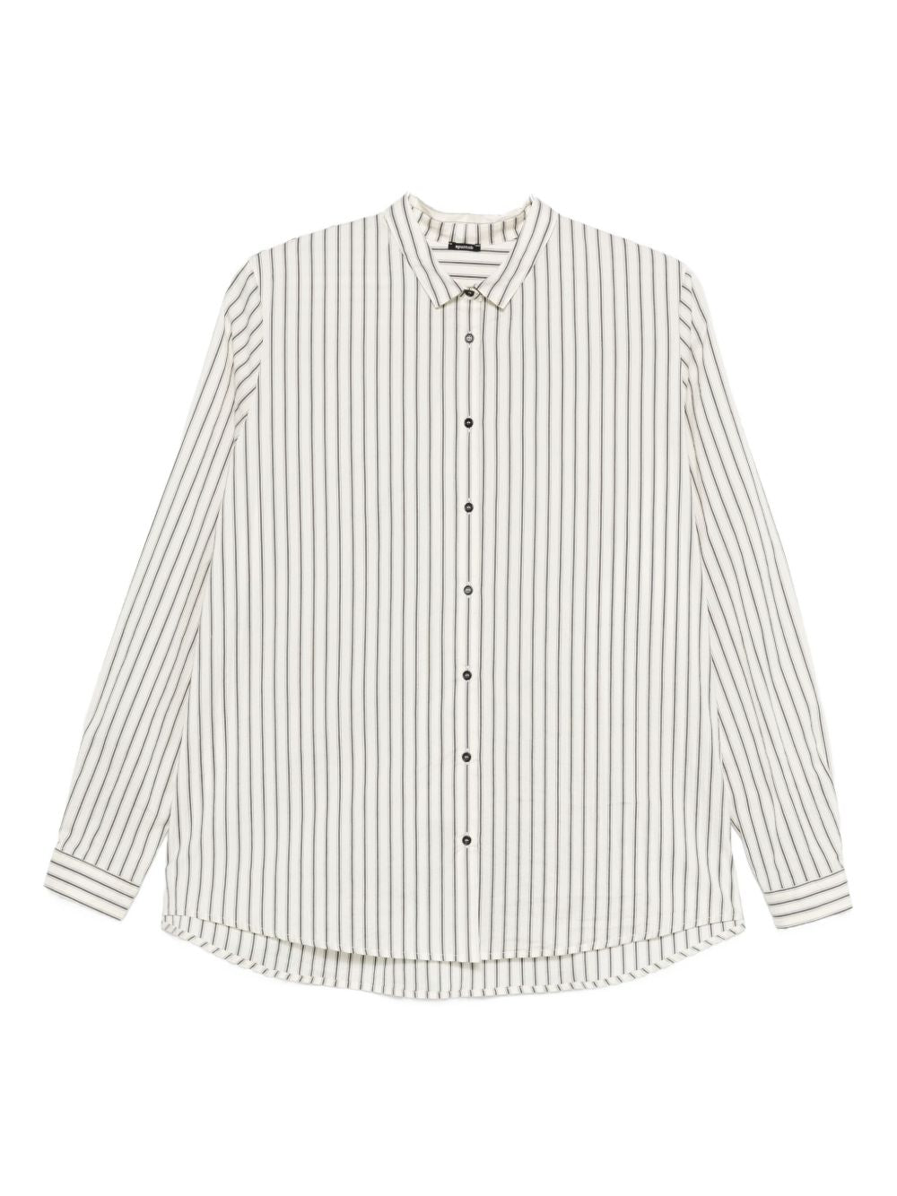 APUNTOB Striped Button-Up Shirt