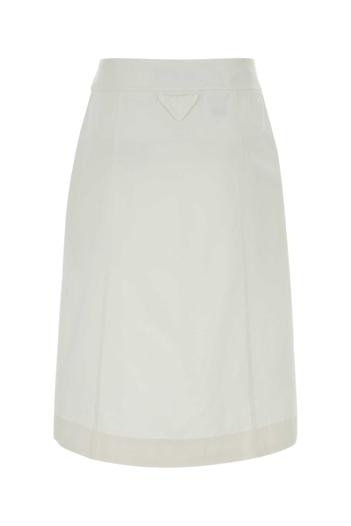 PRADA Gabardine Mini Skirt for Women - FW25 Collection