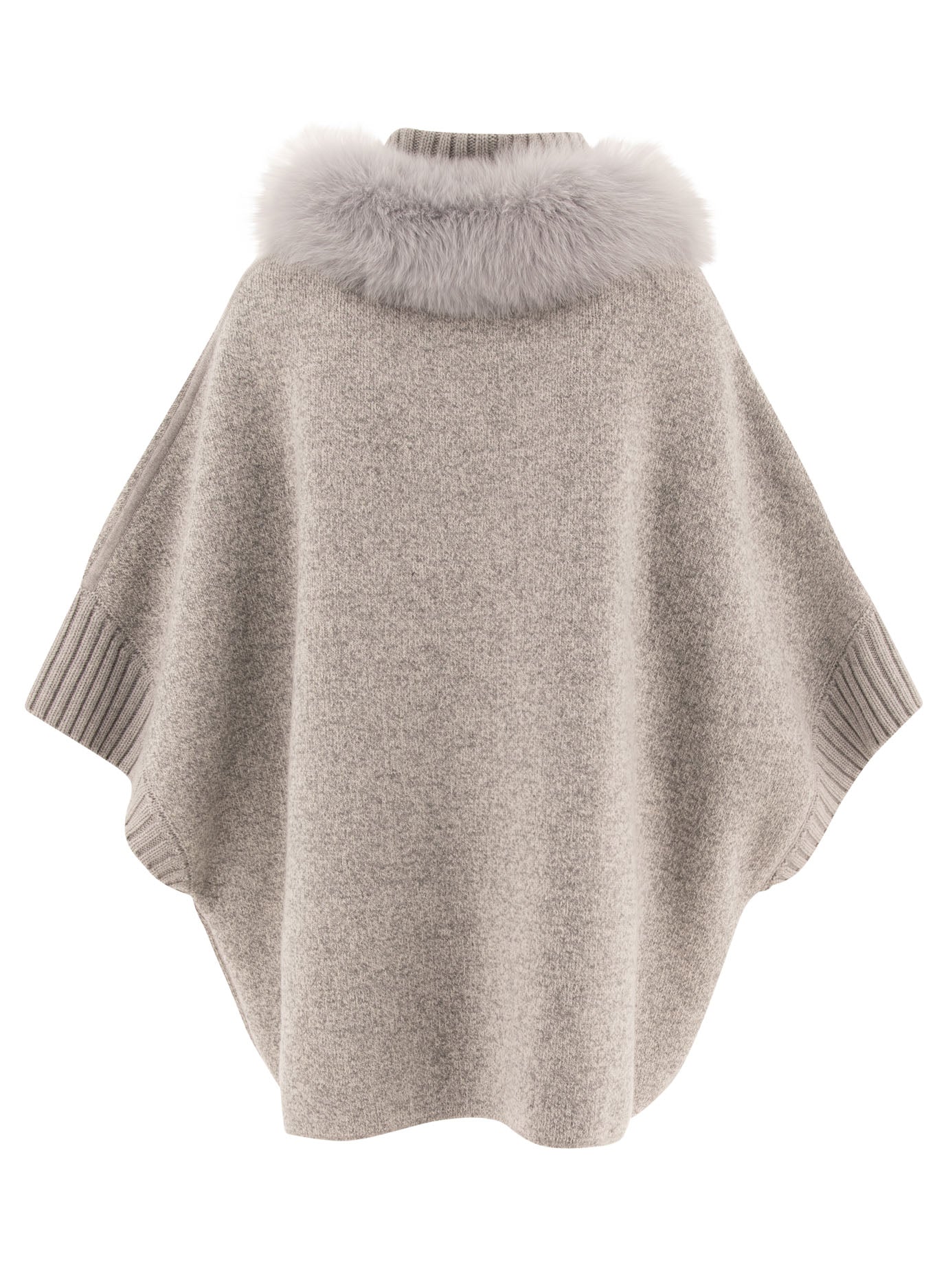 GIOVI Wool and Cashmere Poncho for Women