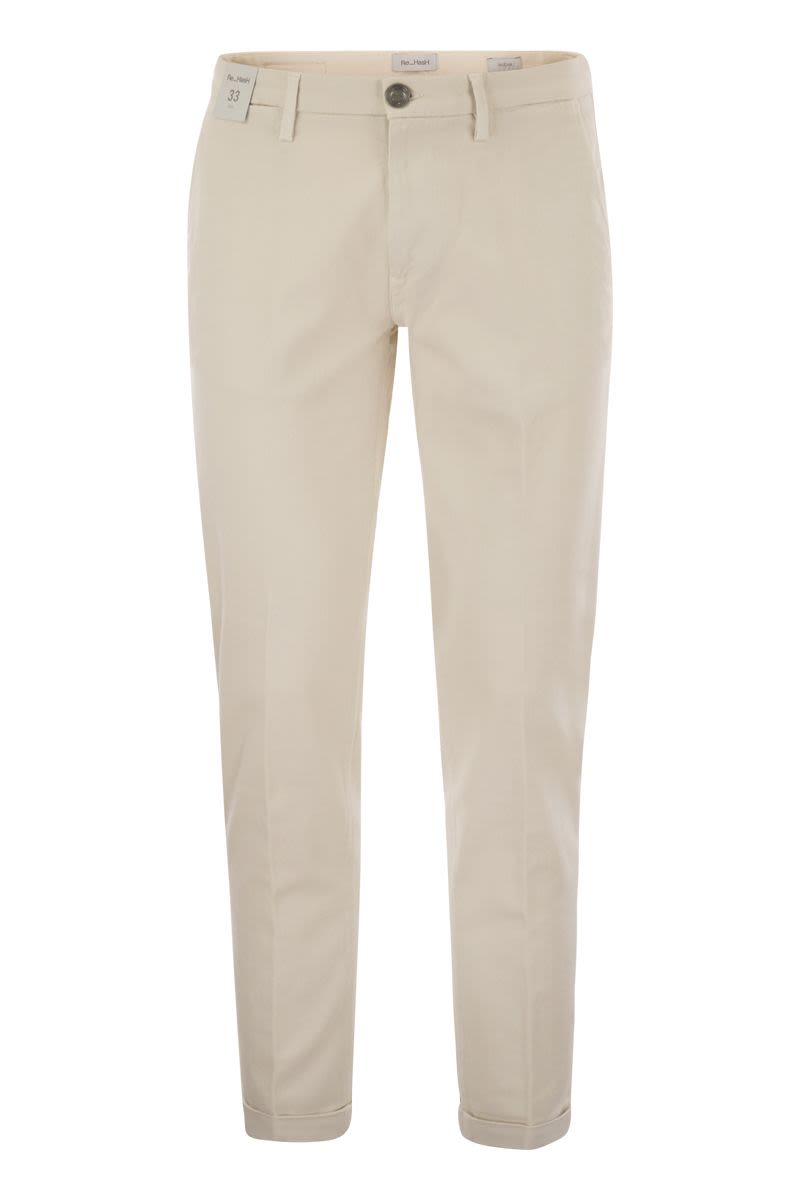 REHASH Stretch Cotton and Lyocell Slim Fit Chino Trousers