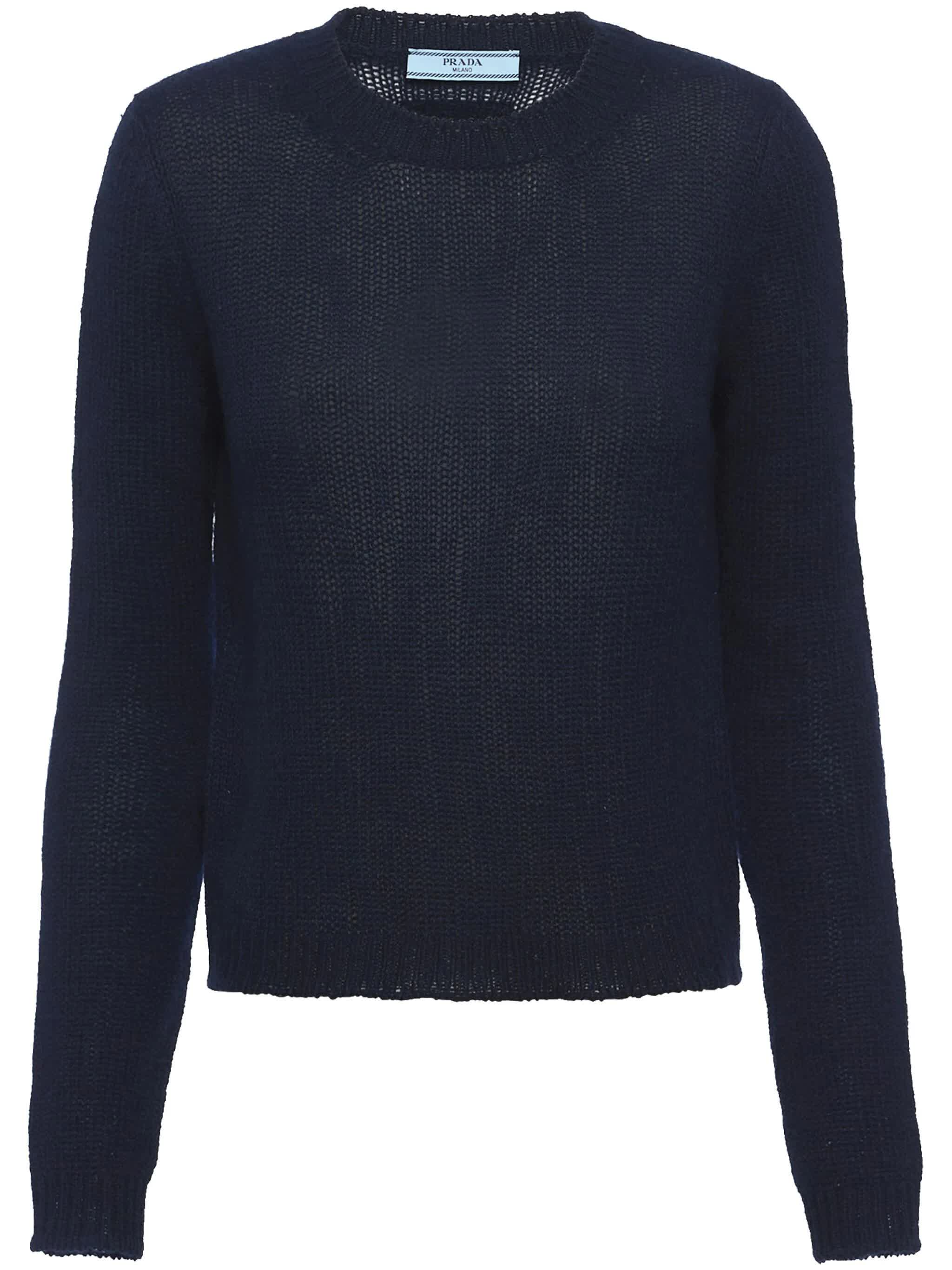 PRADA Crew Neck Sweater for Women - SS25 Collection