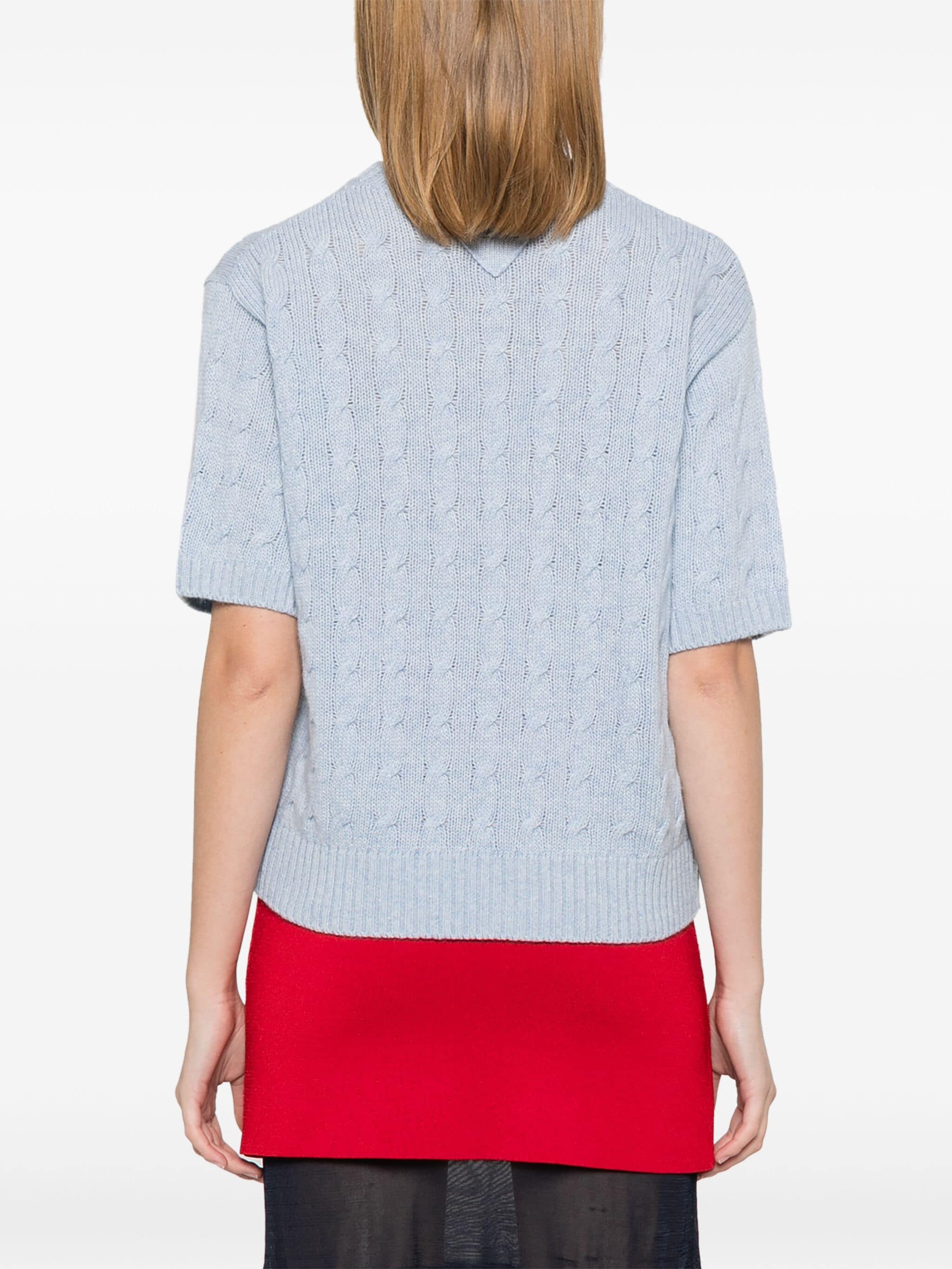 PRADA Braided Re-Cashmere Top for Women
