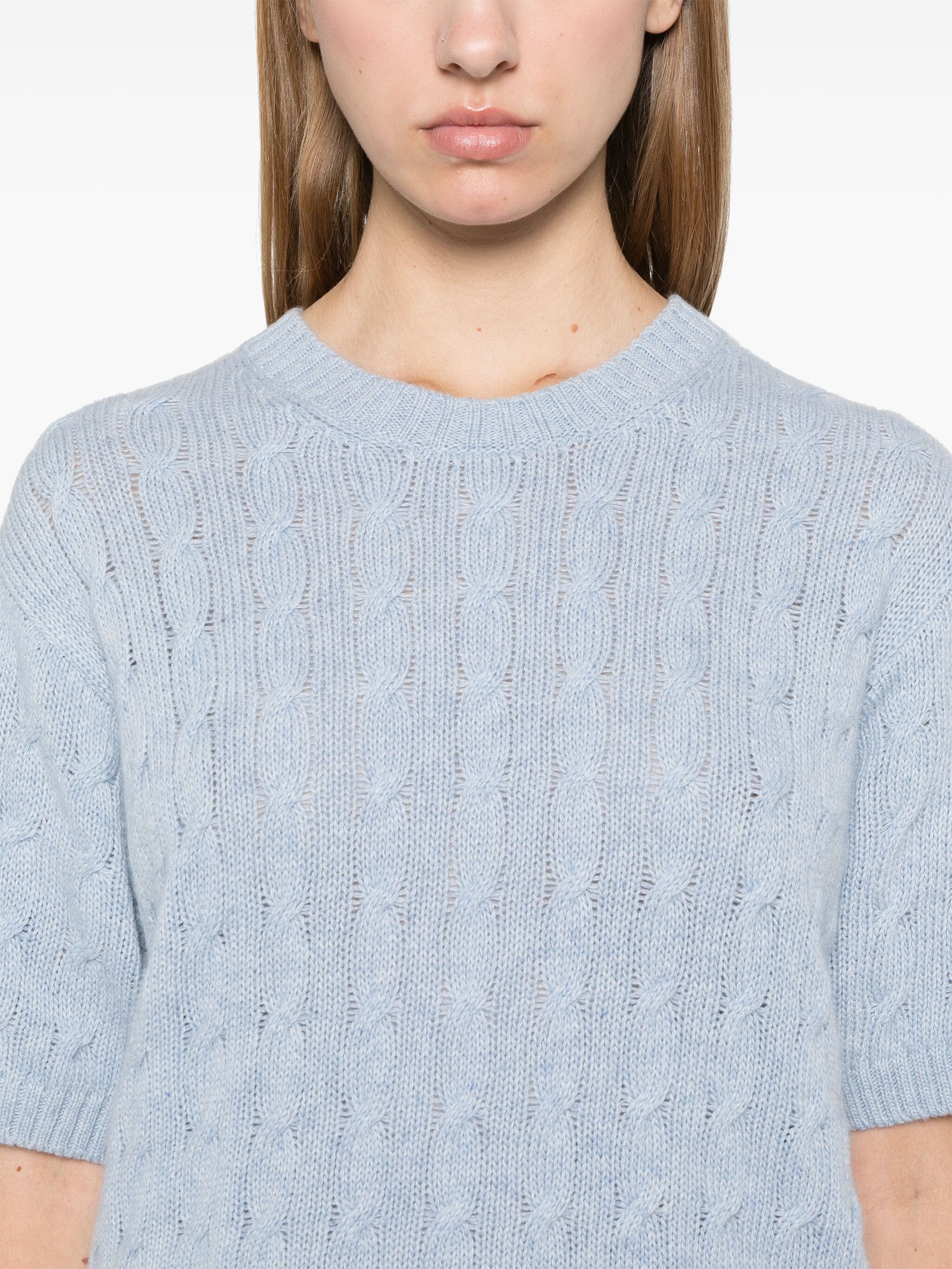 PRADA Braided Re-Cashmere Top for Women