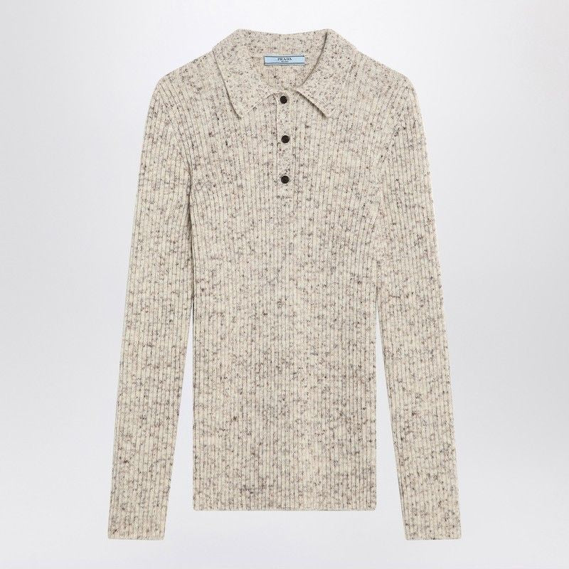 PRADA Wool Blend Polo Shirt for Women