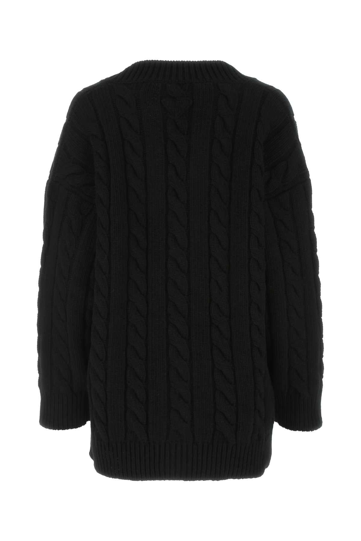 PRADA Oversize Wool Blend Cardigan for Women - SS24