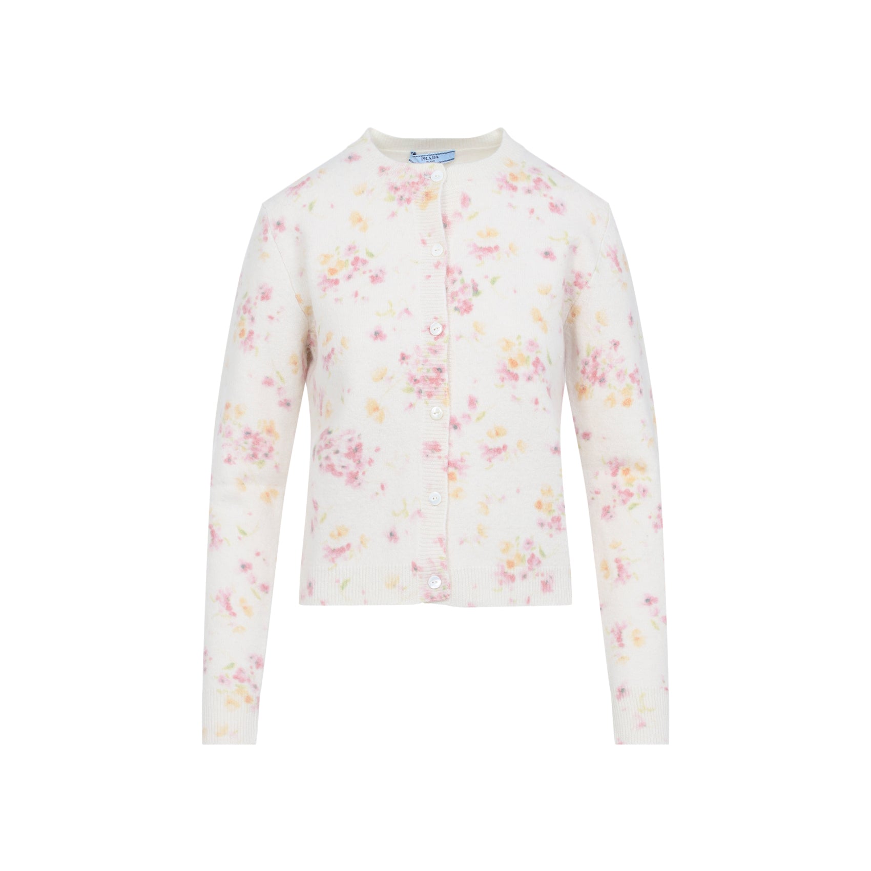 PRADA Embroidered Wool Blend Cardigan for Women - FW25