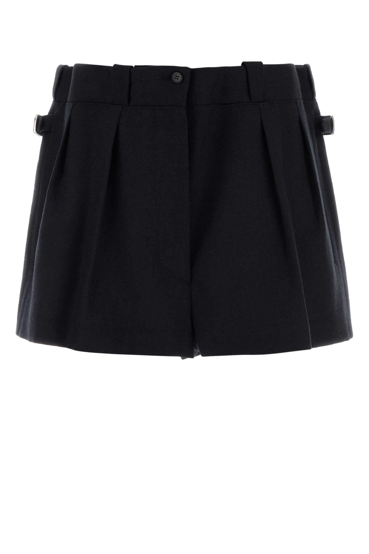 PRADA Wool Mini Shorts for Women - Fall/Winter 2025