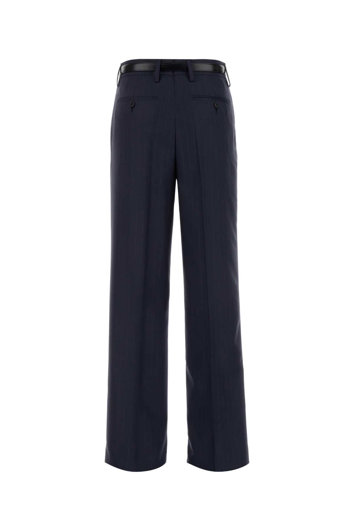 PRADA Embroidered Wool Pants for Women - SS25
