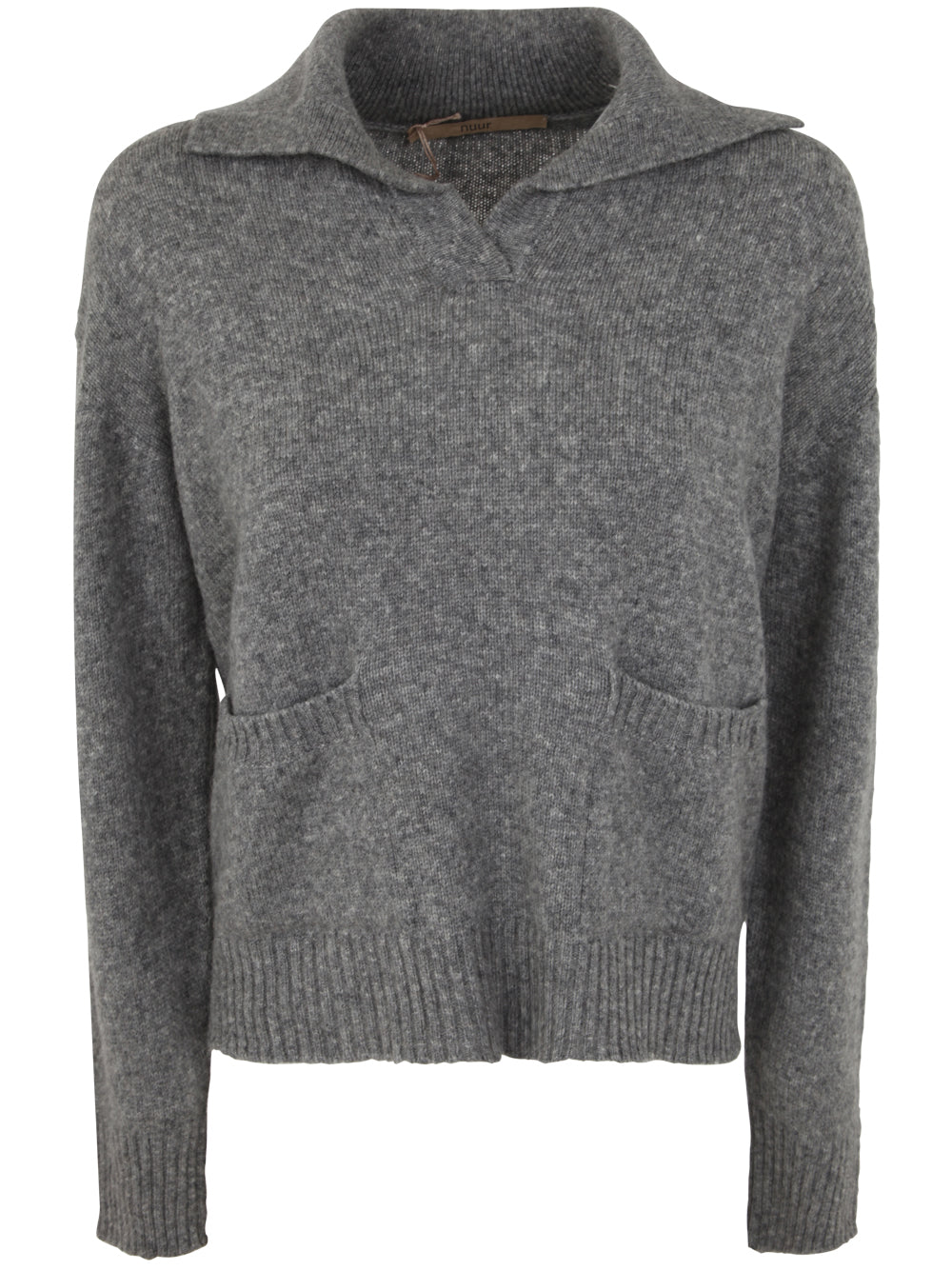 NUUR Women's Wool Blend Polo with Pockets