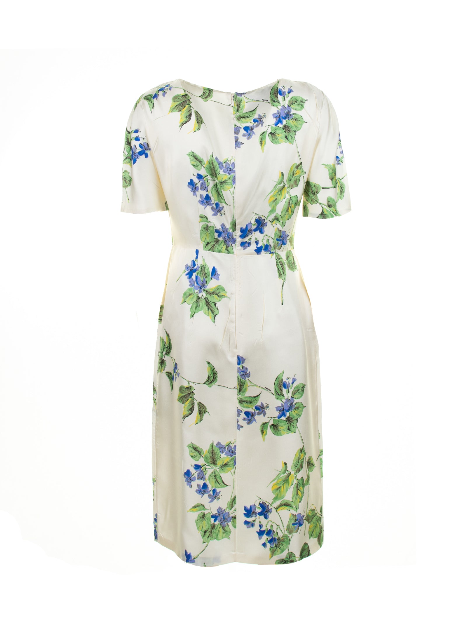 PRADA Floral Twill Long Dress for Women - SS24 Collection