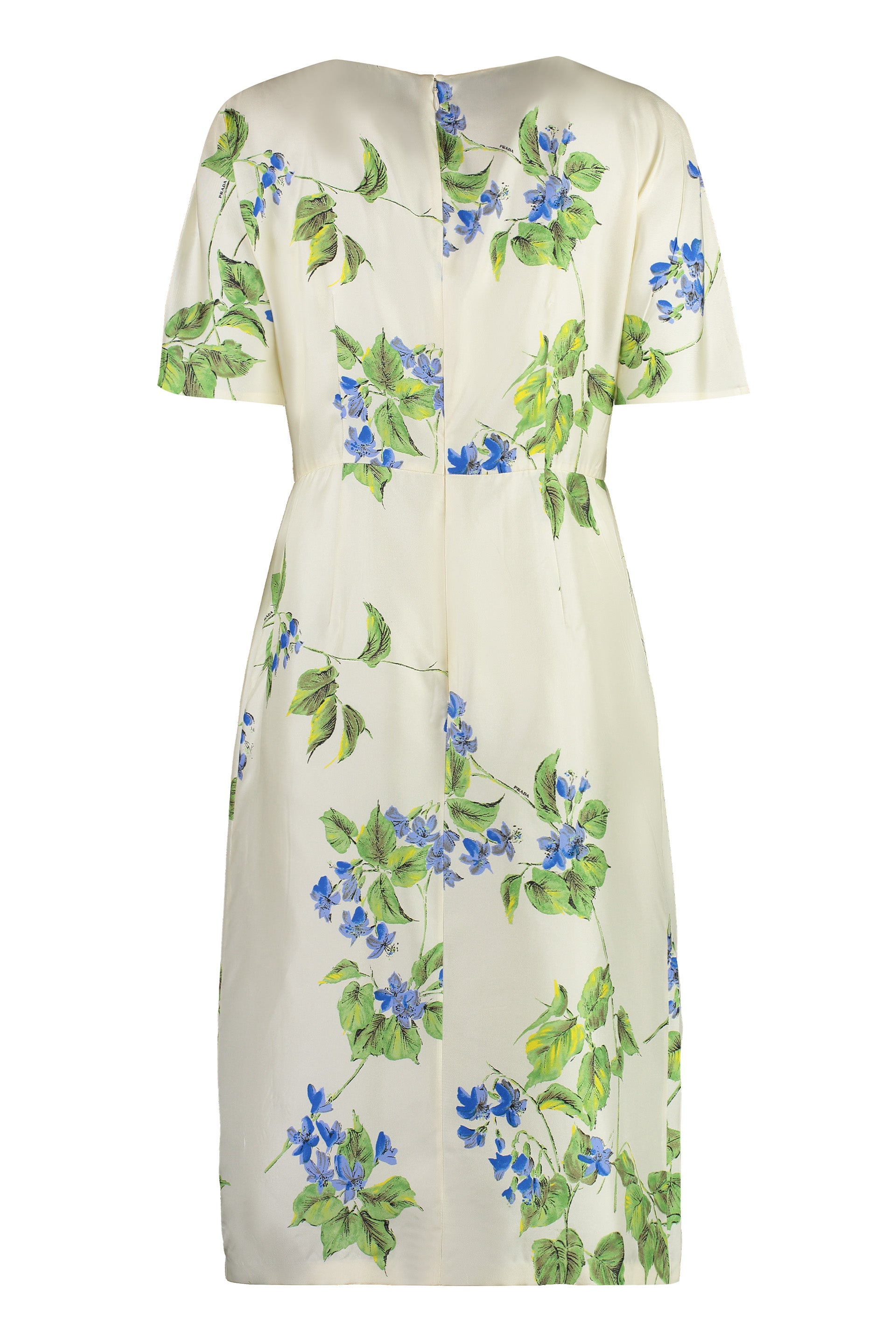 PRADA Floral Silk Mini Dress