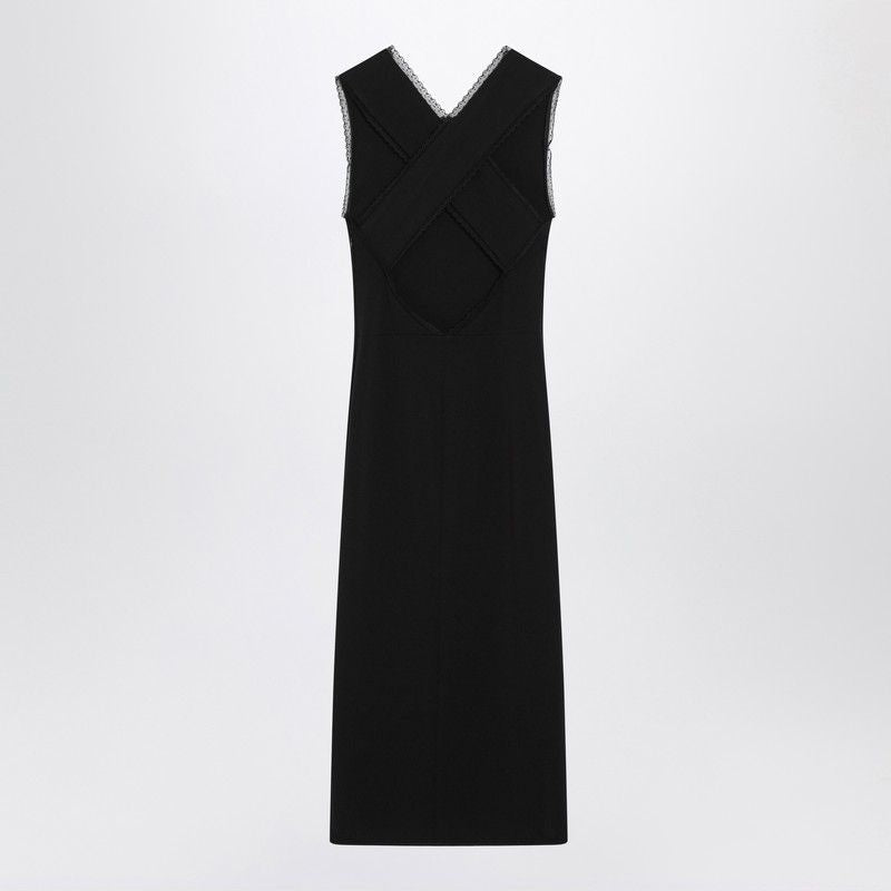 PRADA Chic Midi Dress with Lace Details