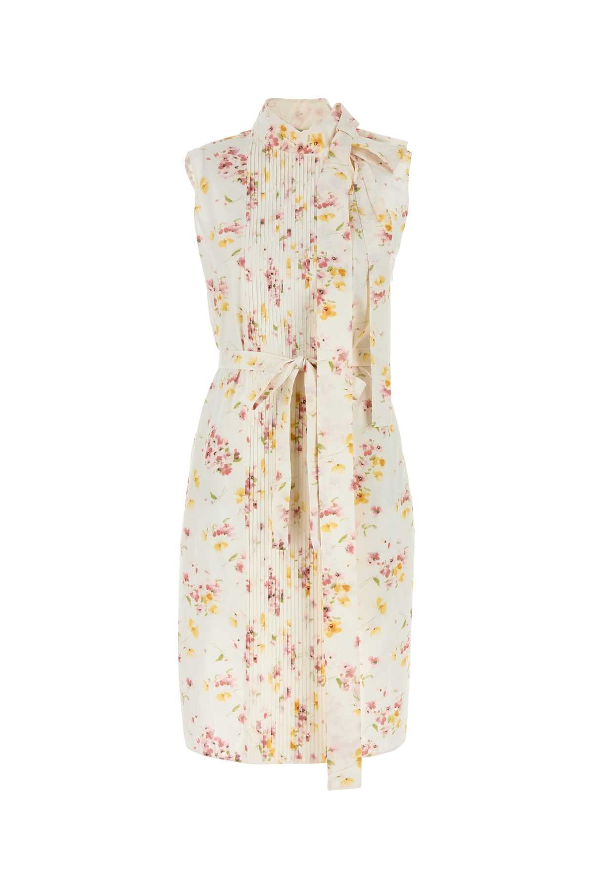PRADA Floral Printed Poplin Dress