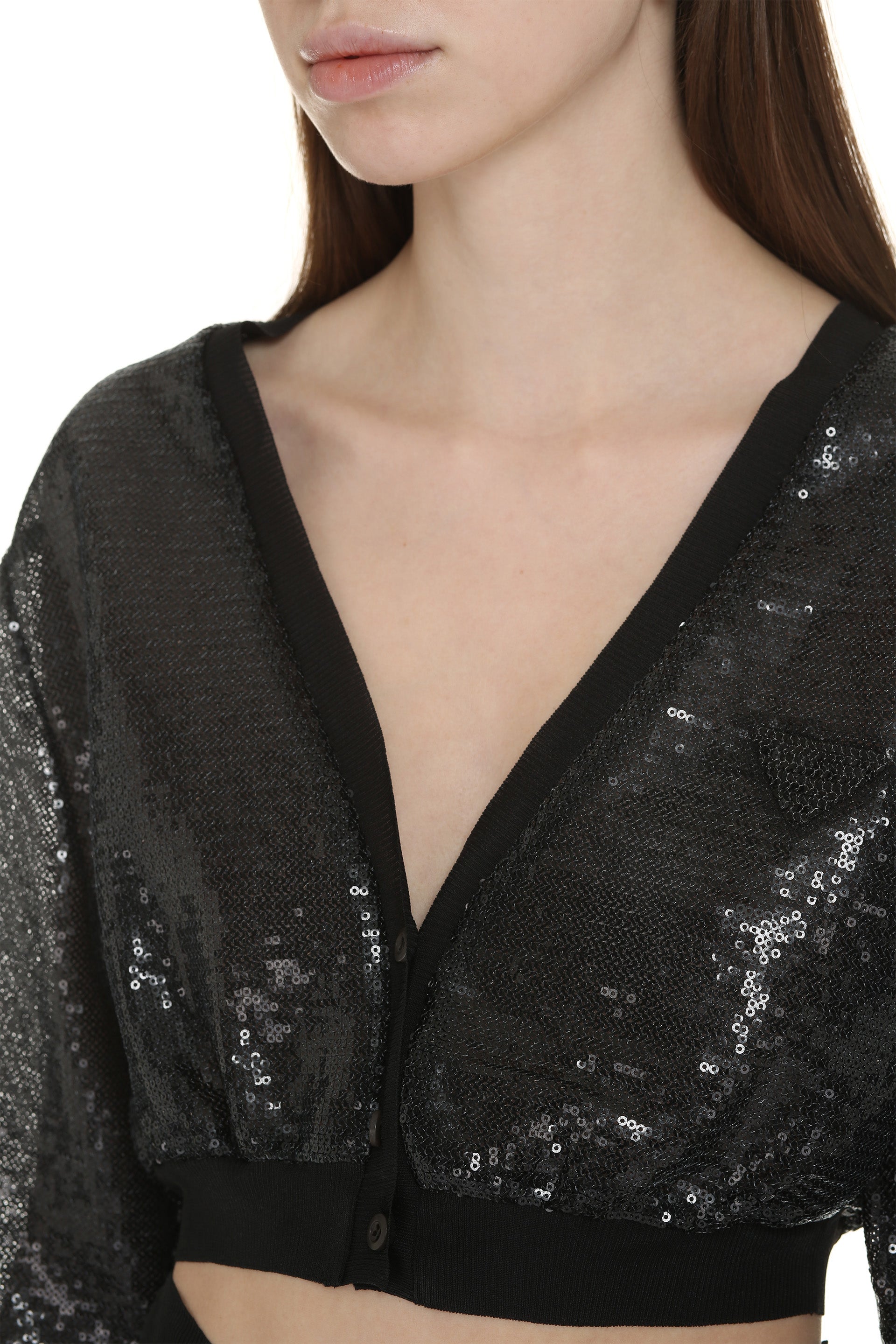 PRADA Mini Sequin Cardigan