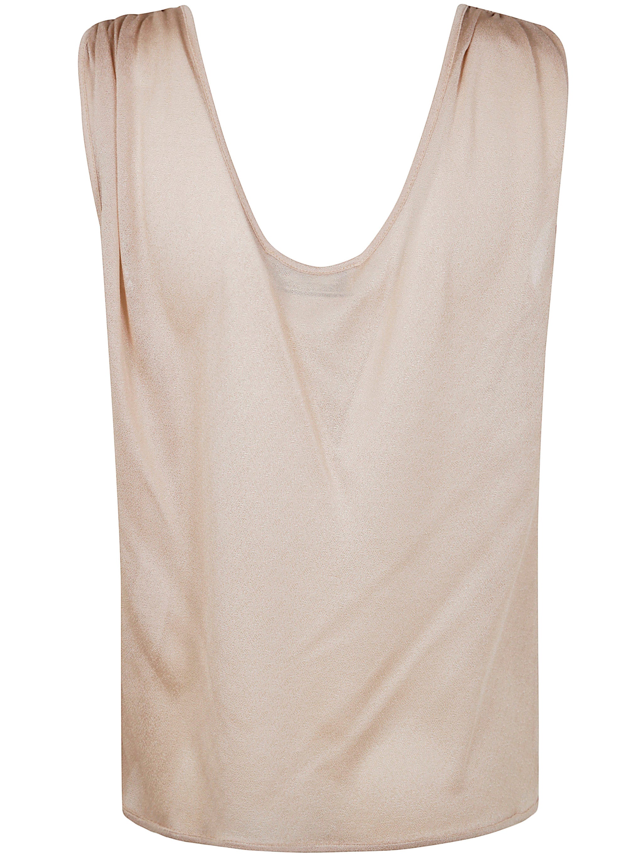 BLUMARINE Crepe Mini T-Shirt Top for Women