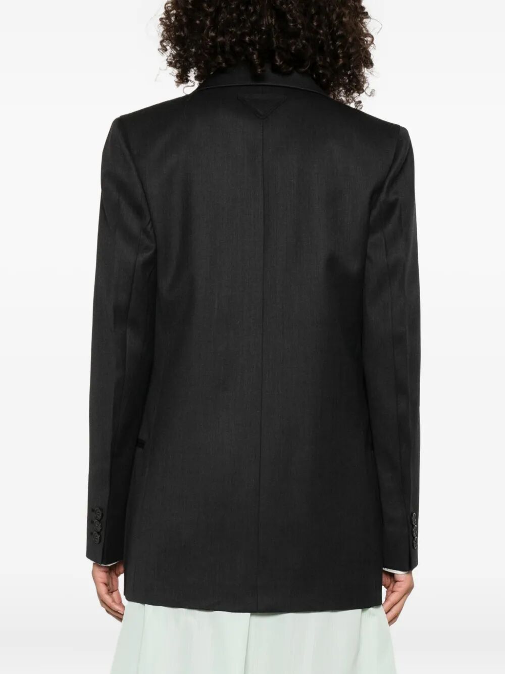 PRADA Notched-Lapels Wool Blazer for Women