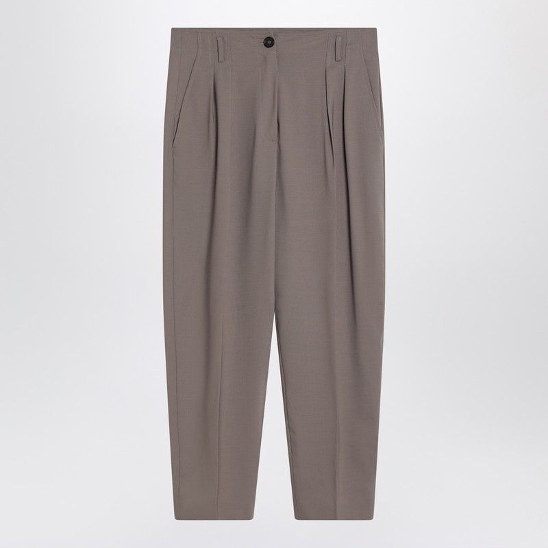 ERIKA CAVALLINI High Waist Wool-Blend Trousers