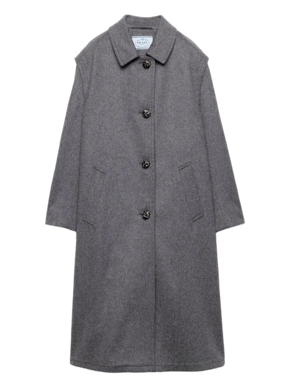 PRADA Single-Breasted Loden Wool Jacket for Women