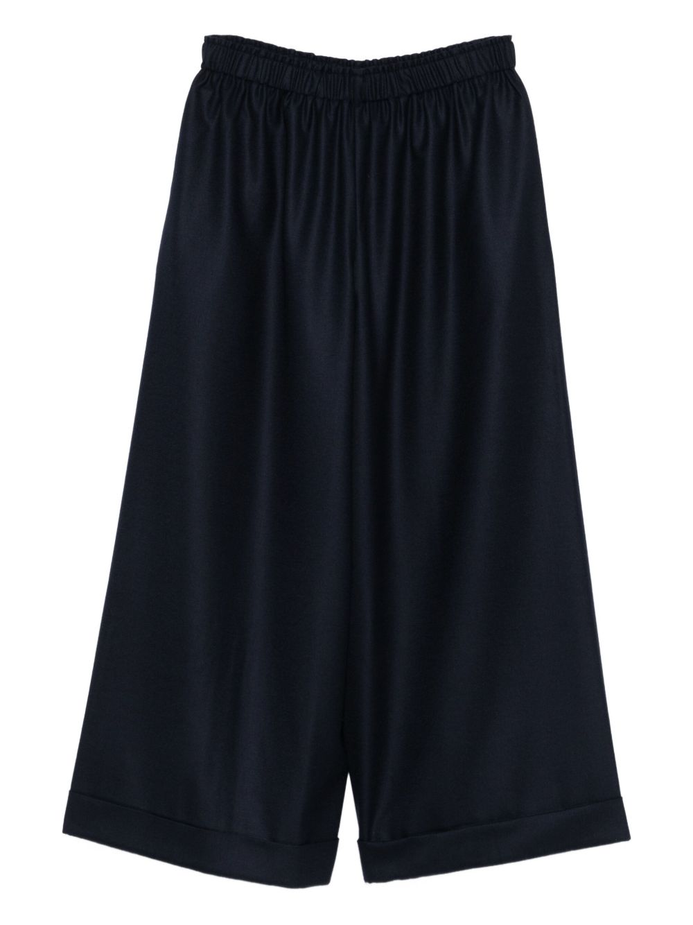 DANIELA GREGIS Women’s Wool Cropped Trousers with Elastic Waistband