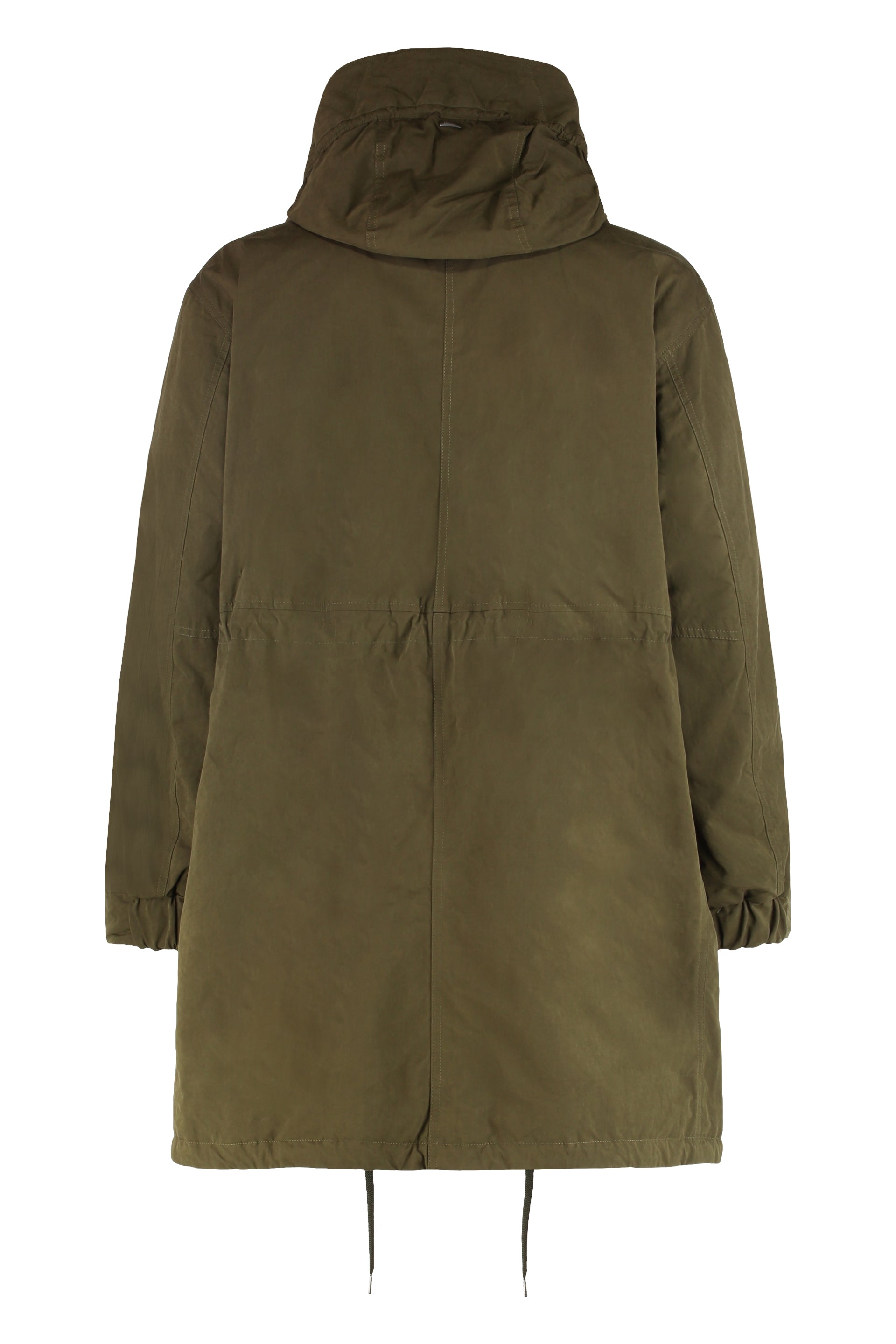 HERNO Men's Adjustable Drawstring Waist Hooded Parka Jacket