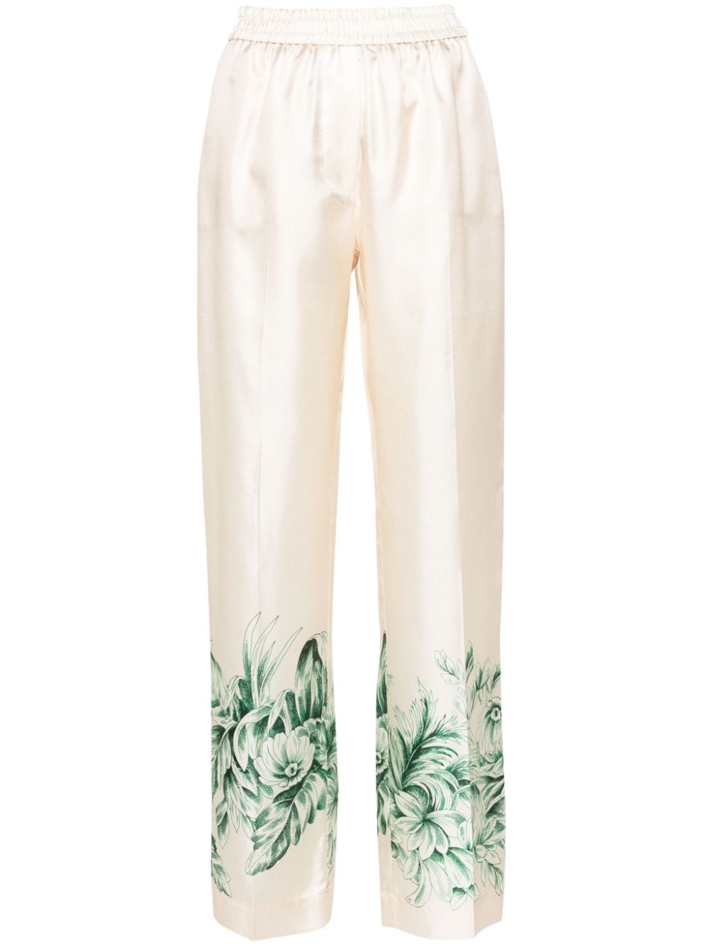F.R.S FOR RESTLESS SLEEPERS Elegant Silk Printed Trousers