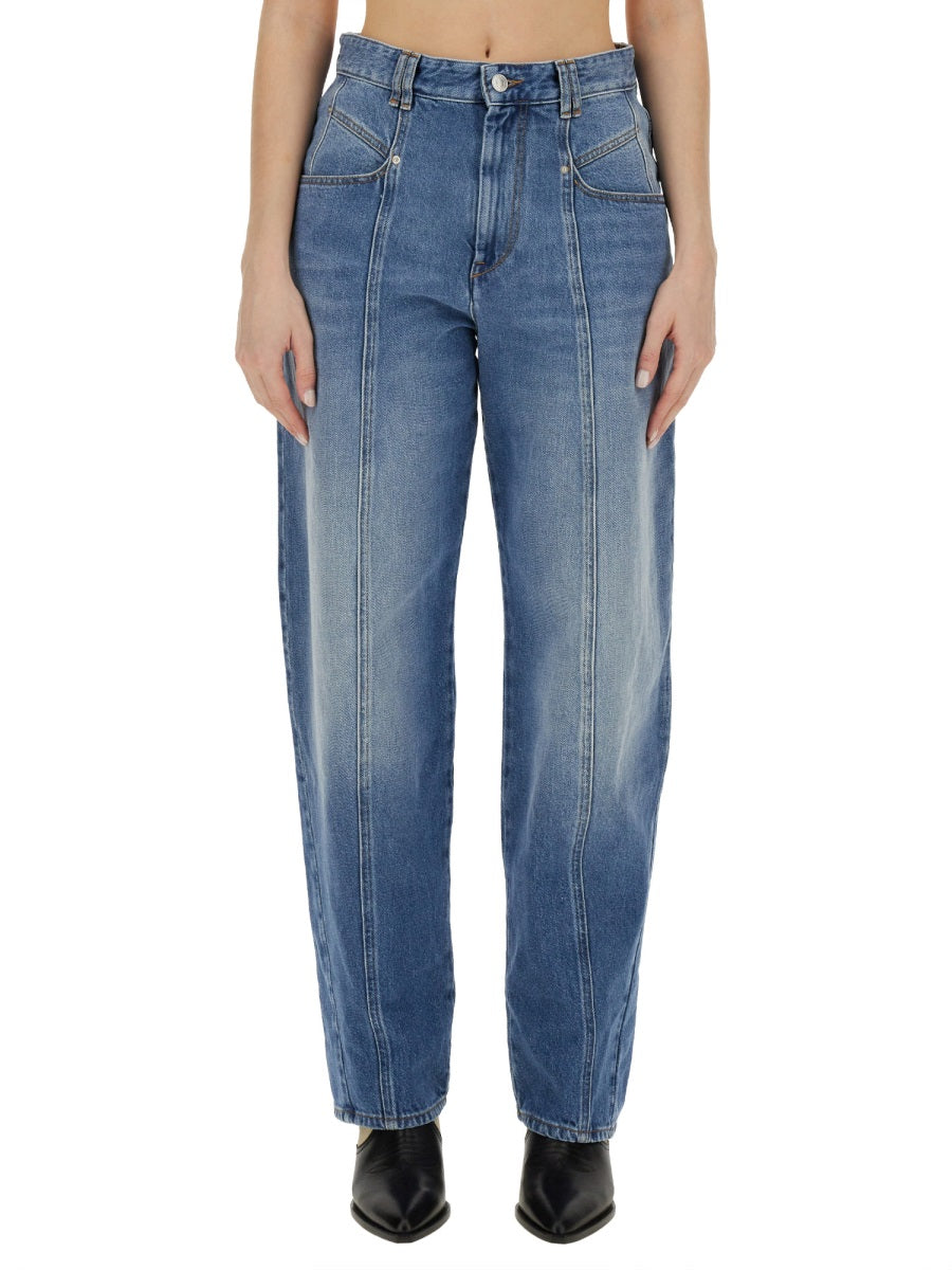 ISABEL MARANT Classic High-Waisted Denim Jeans - Size 48