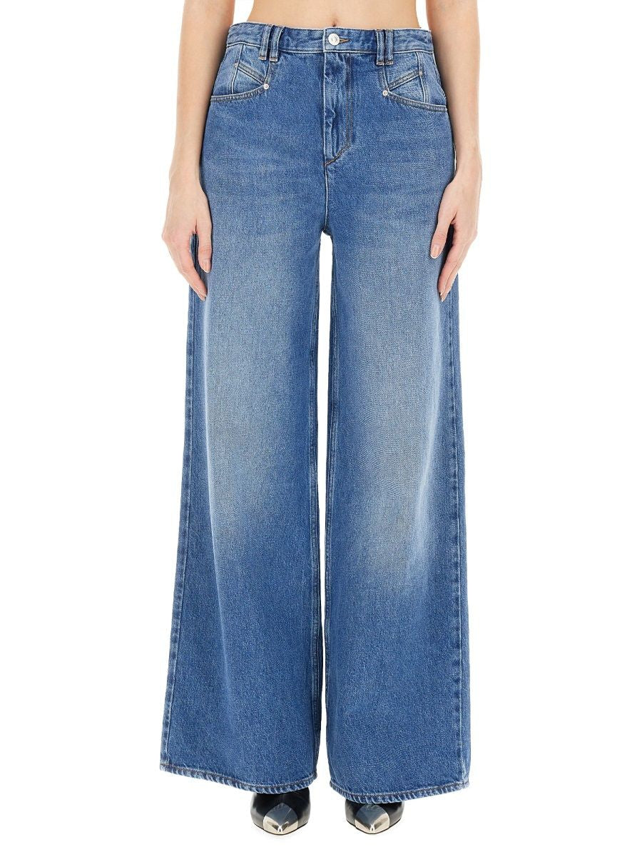 ISABEL MARANT Lemony Denim Jeans - Women's Fashion