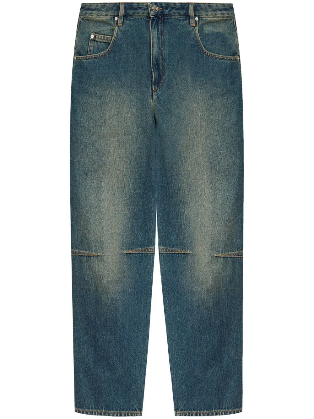 ISABEL MARANT Women's Faded Denim Street Style Janet Jeans - SS25