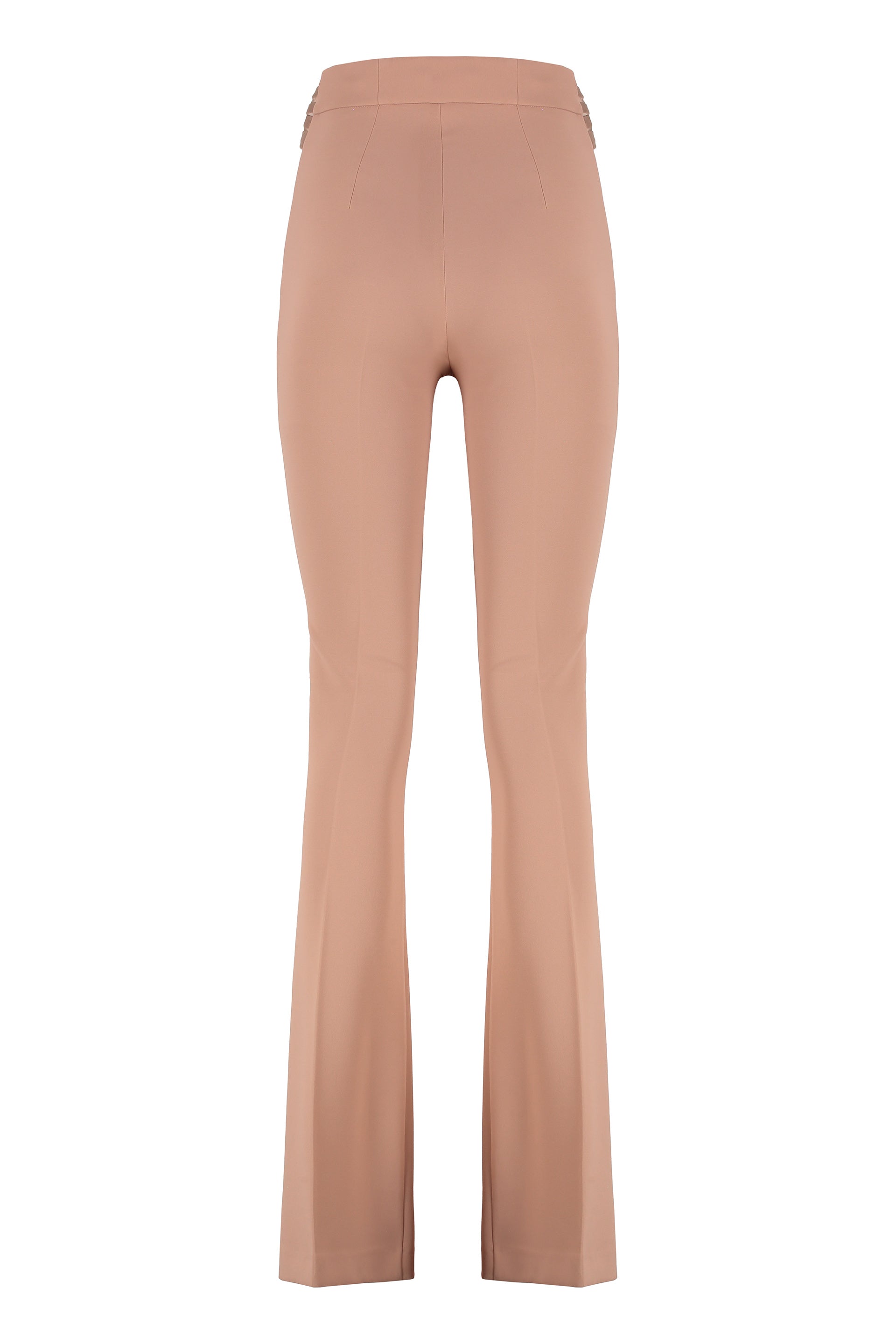 ELISABETTA FRANCHI Flared Trousers with Satin Bow - SS25