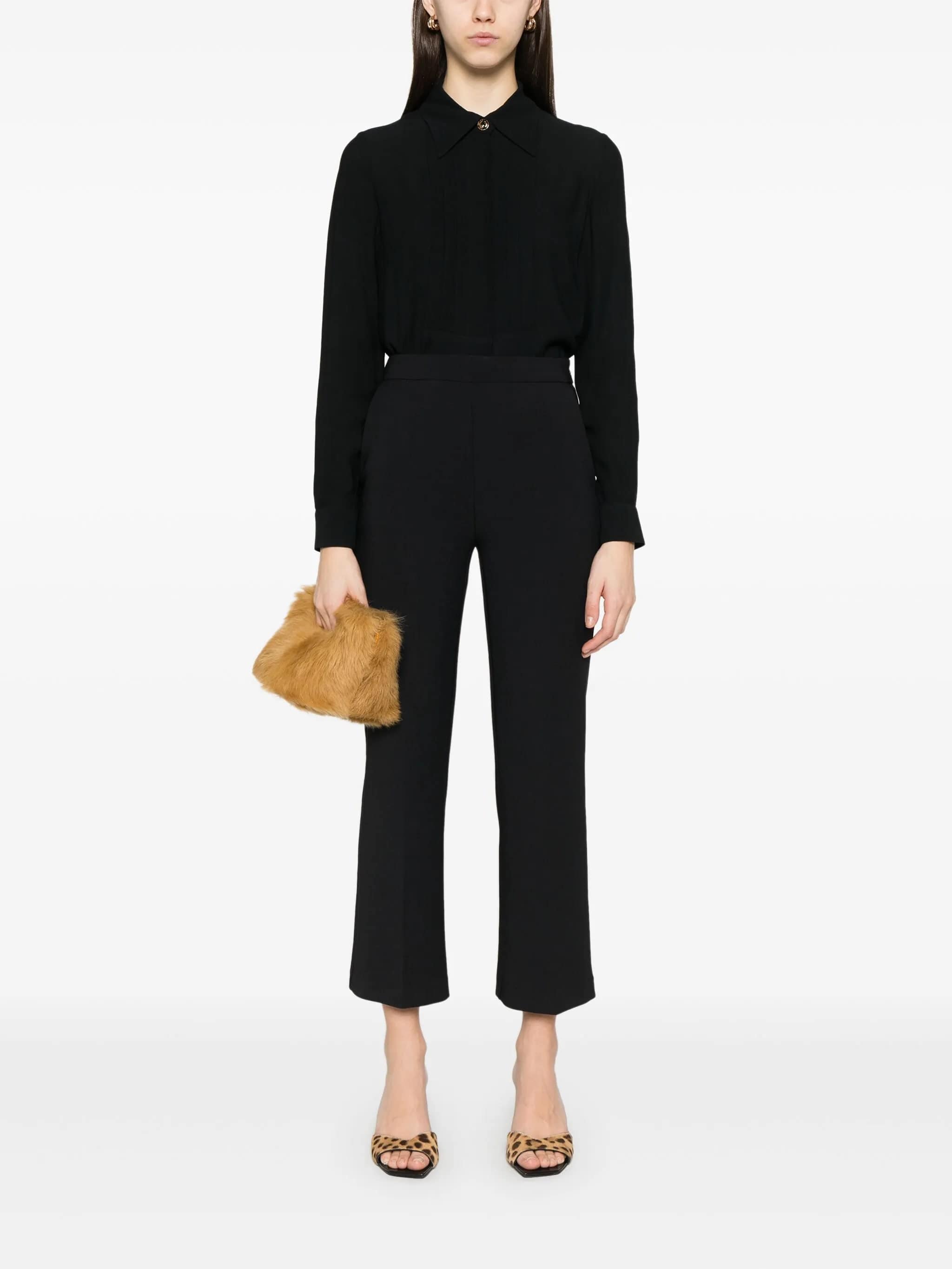 ELISABETTA FRANCHI Chic Cropped Viscose Pants for Women - SS25