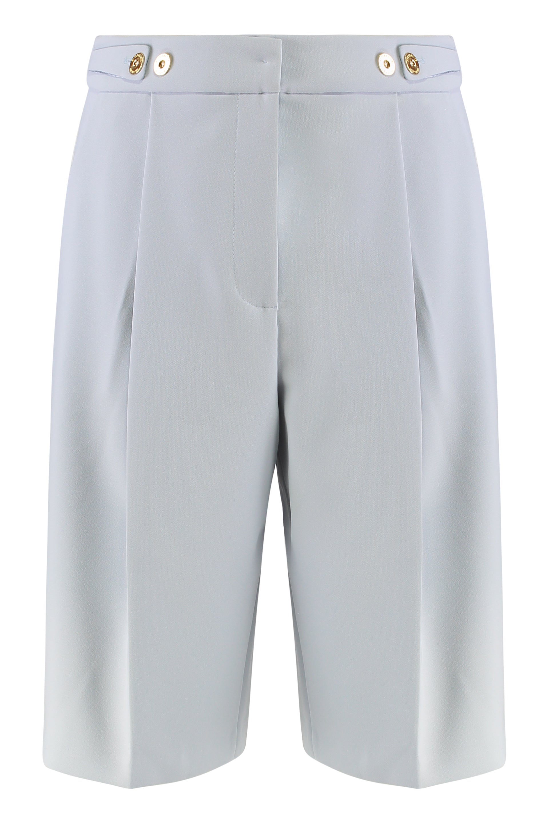 ELISABETTA FRANCHI Regular Fit Pleated Bermuda Shorts