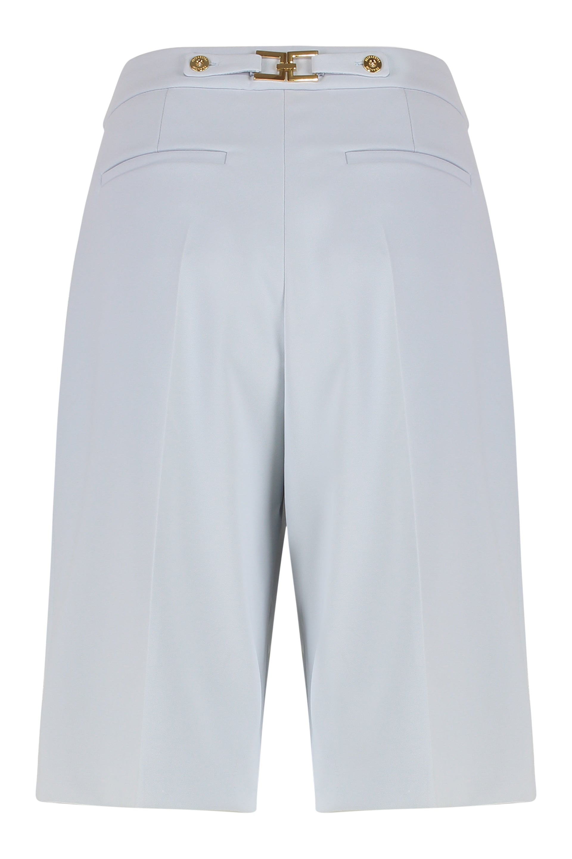 ELISABETTA FRANCHI Regular Fit Pleated Bermuda Shorts