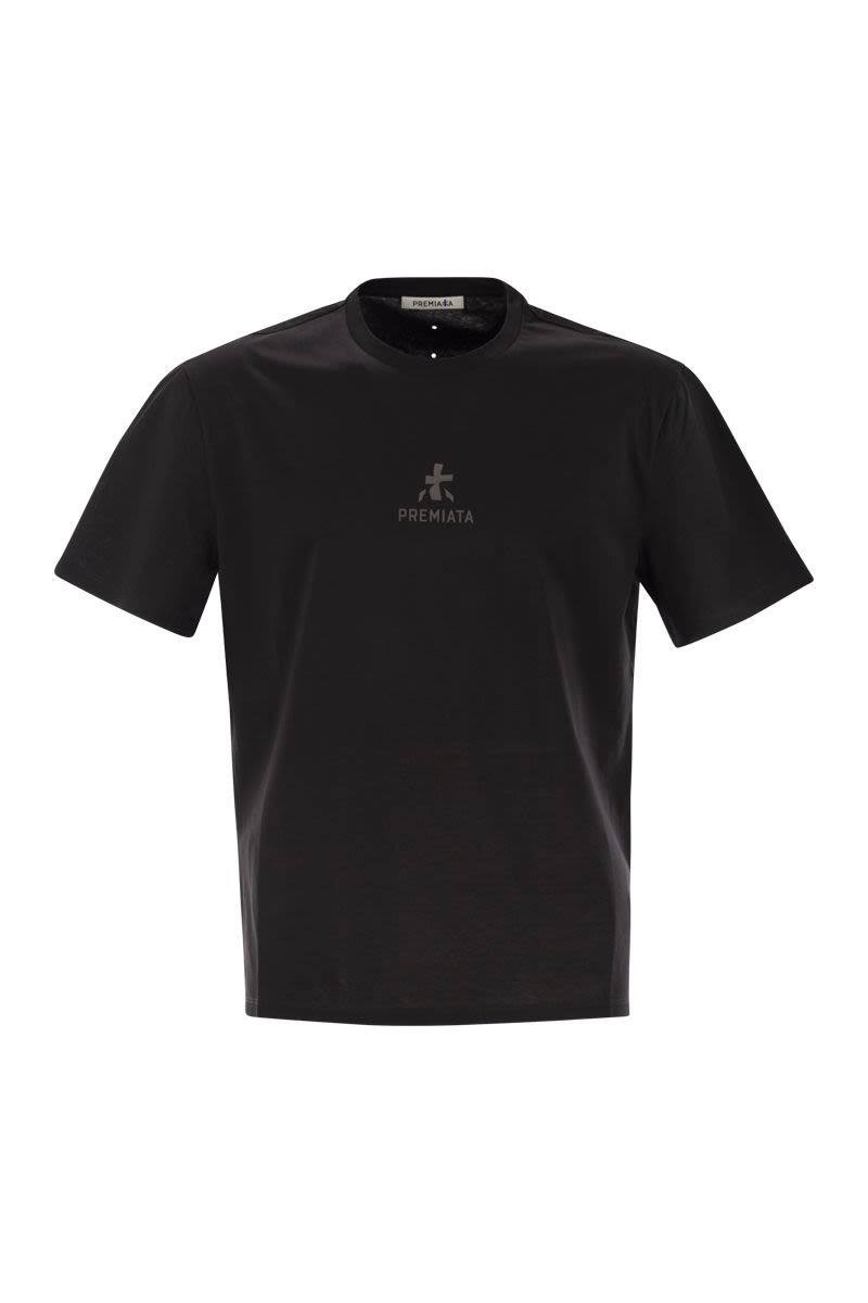 PREMIATA Regular Fit Cotton T-Shirt with Unique Back Design