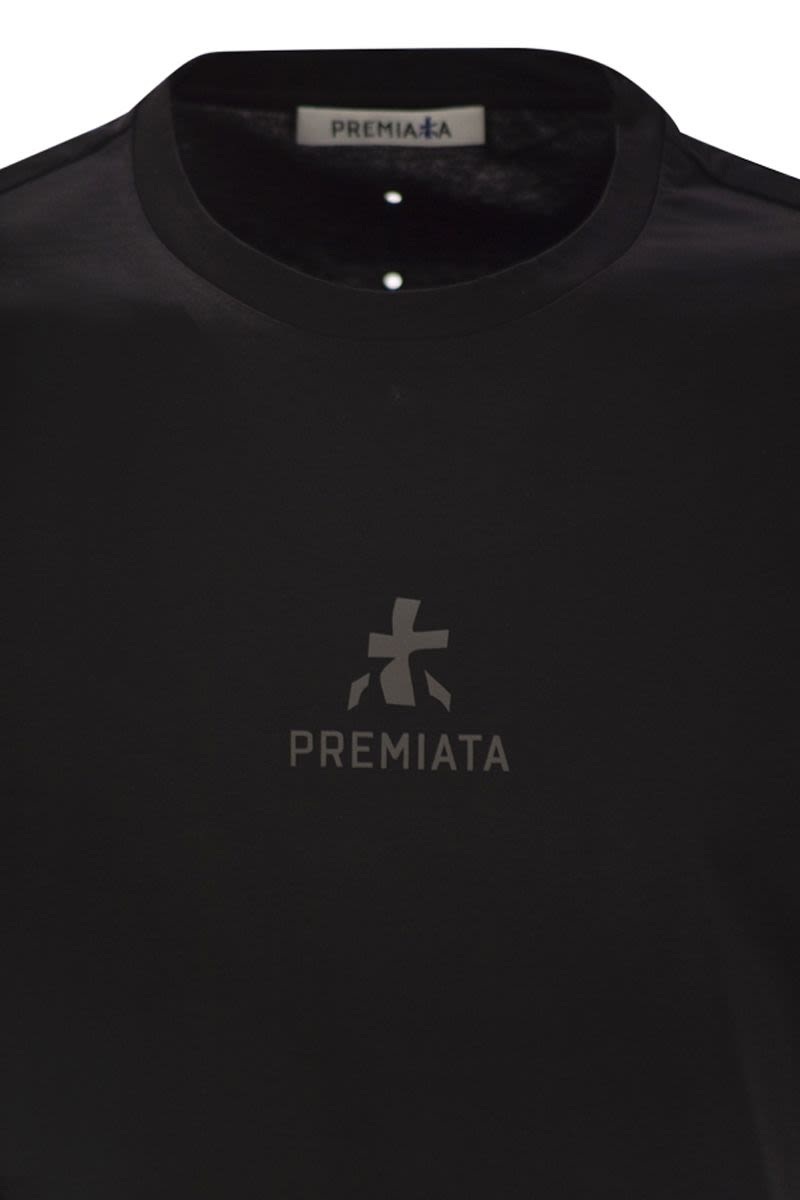 PREMIATA Regular Fit Cotton T-Shirt with Unique Back Design