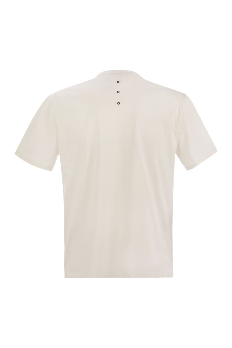 PREMIATA Cotton Regular Fit T-Shirt with Embroidered Motif