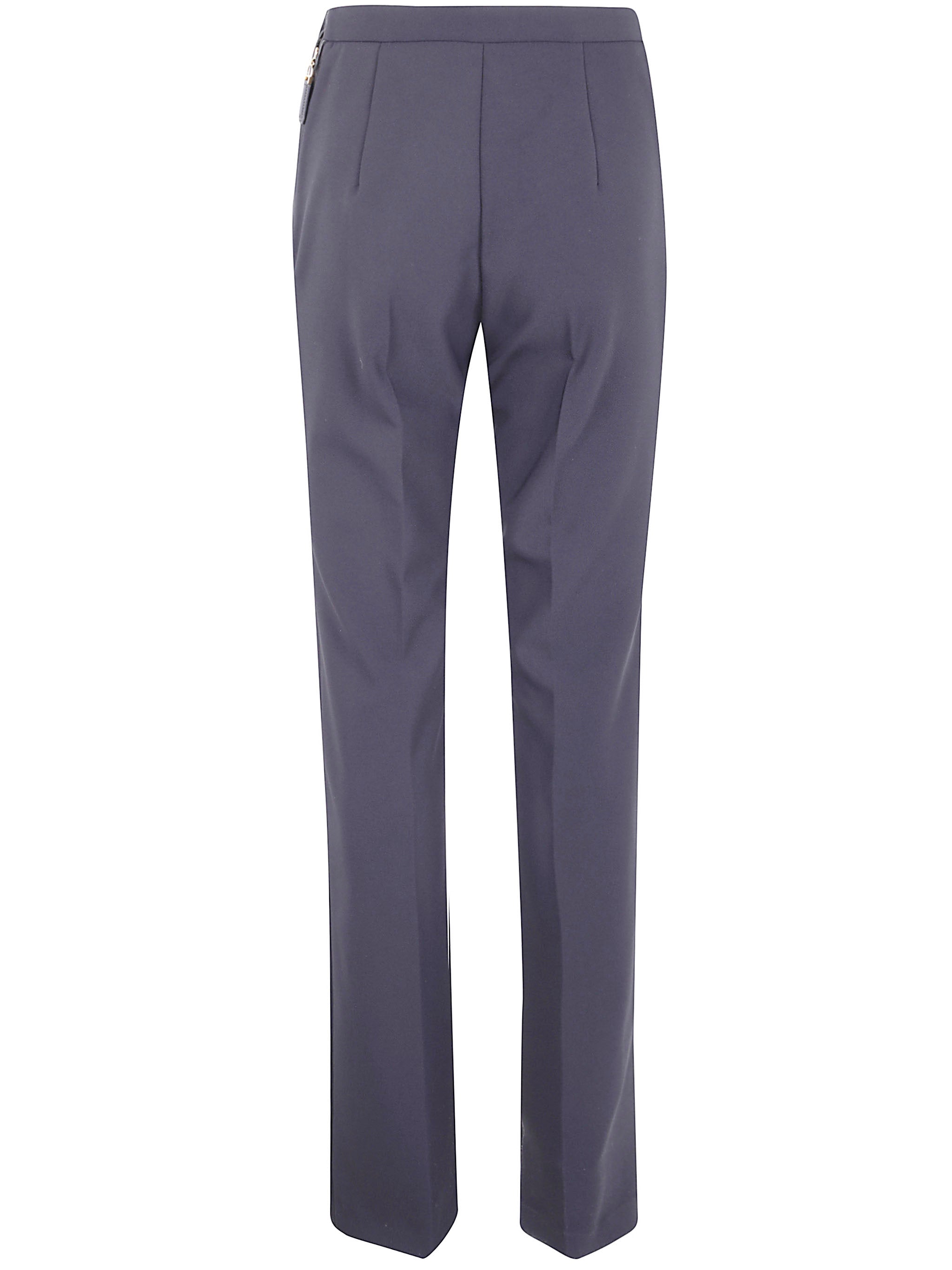 ELISABETTA FRANCHI Flared Trousers with Logo Buttons