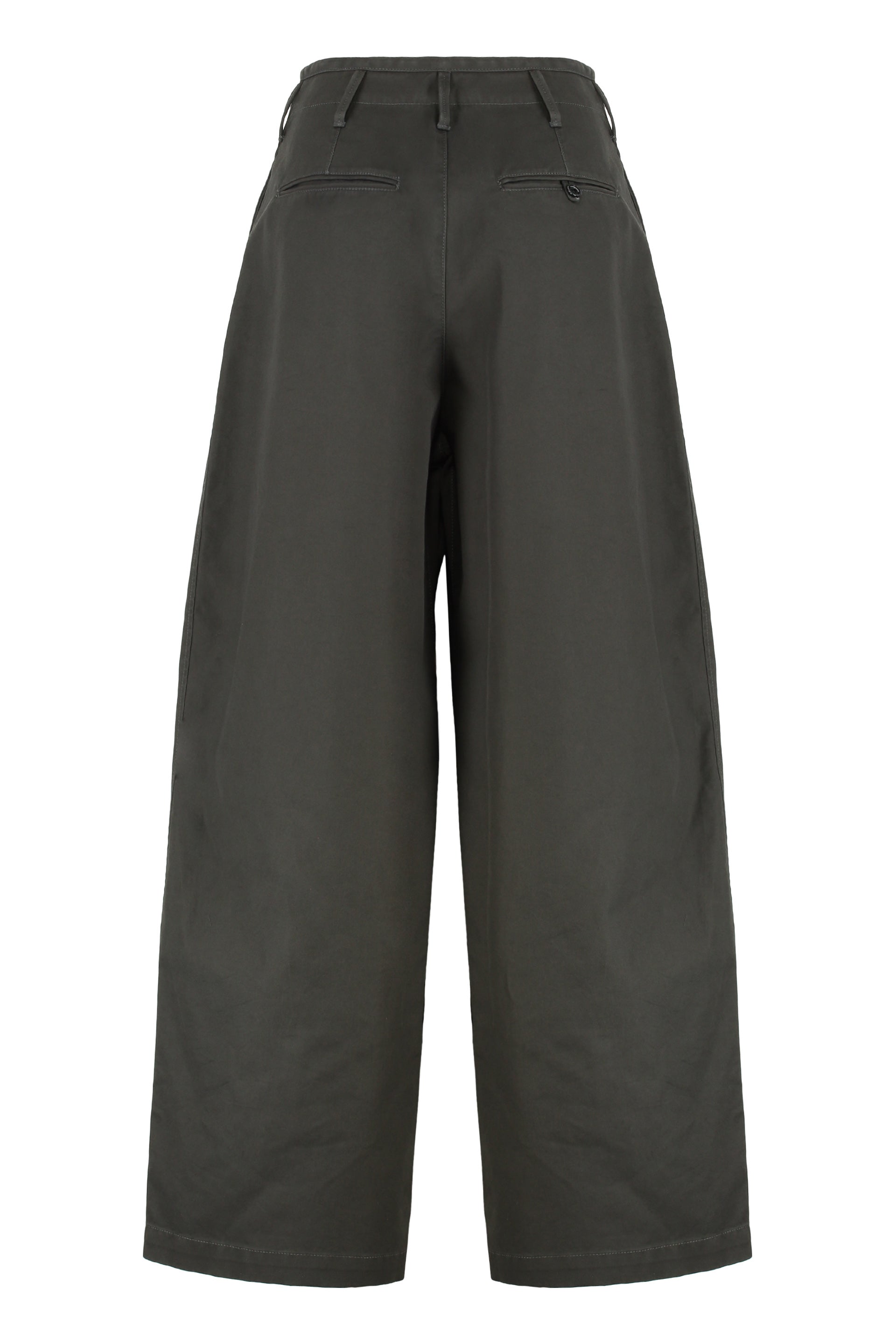 LEMAIRE Wide Leg Cotton Trousers