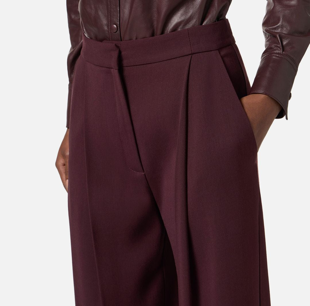 ELISABETTA FRANCHI Chic Wool Pants for Women - FW25 Collection