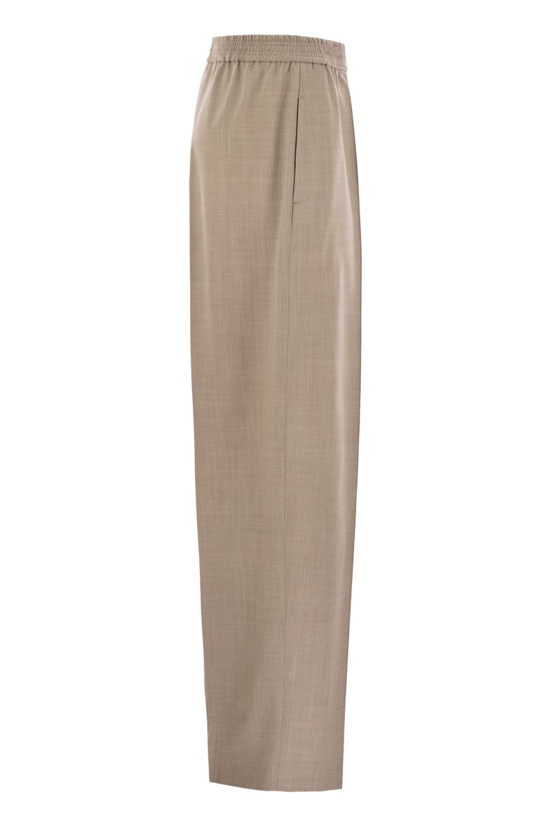 FABIANA FILIPPI Straight Wool Trousers for Women, FW25