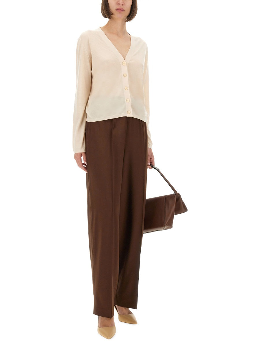 FABIANA FILIPPI Chic Virgin Wool Trousers for Women - FW25