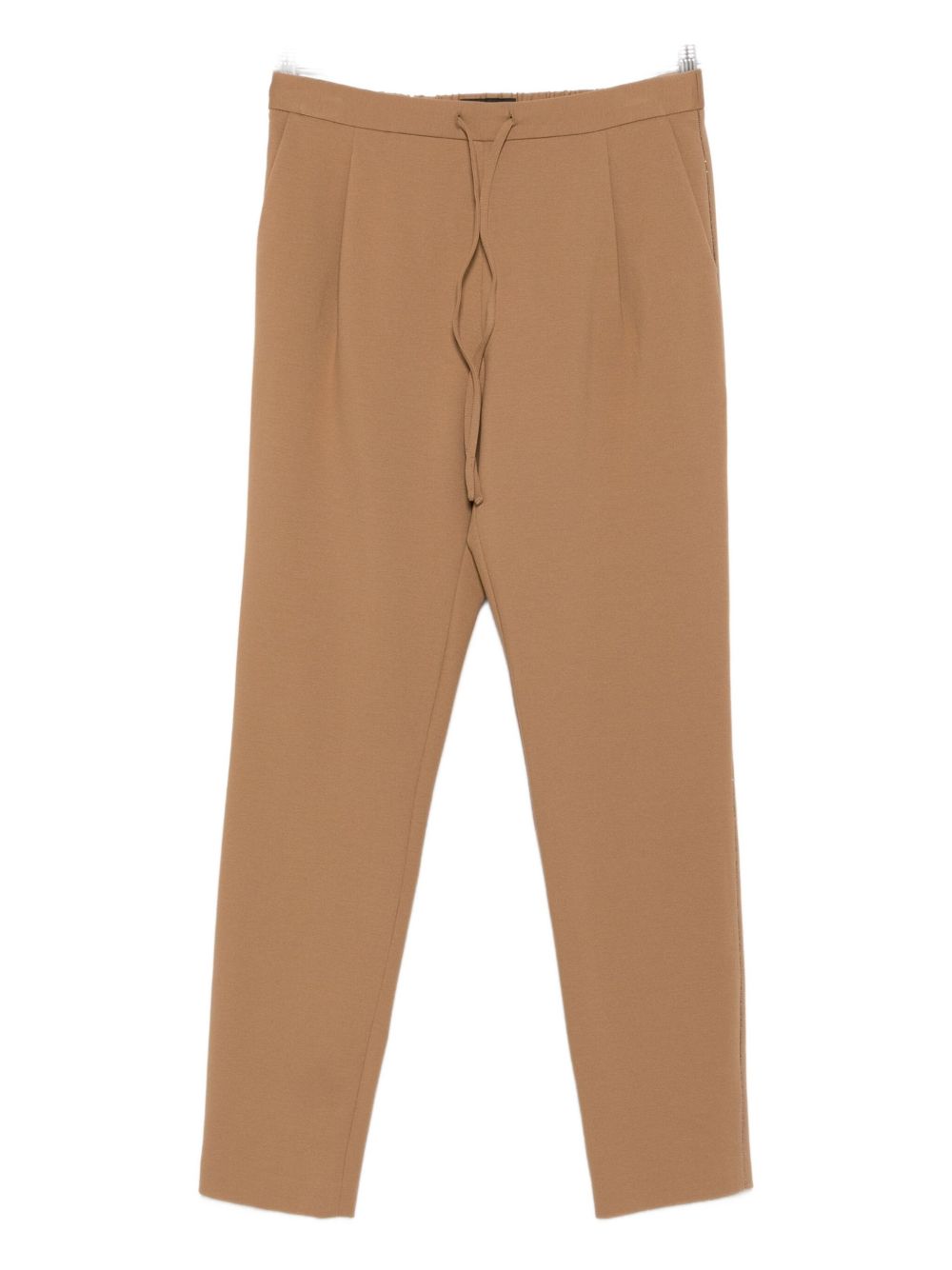 FABIANA FILIPPI Slim Drawstring Trousers with Pleated Detailing