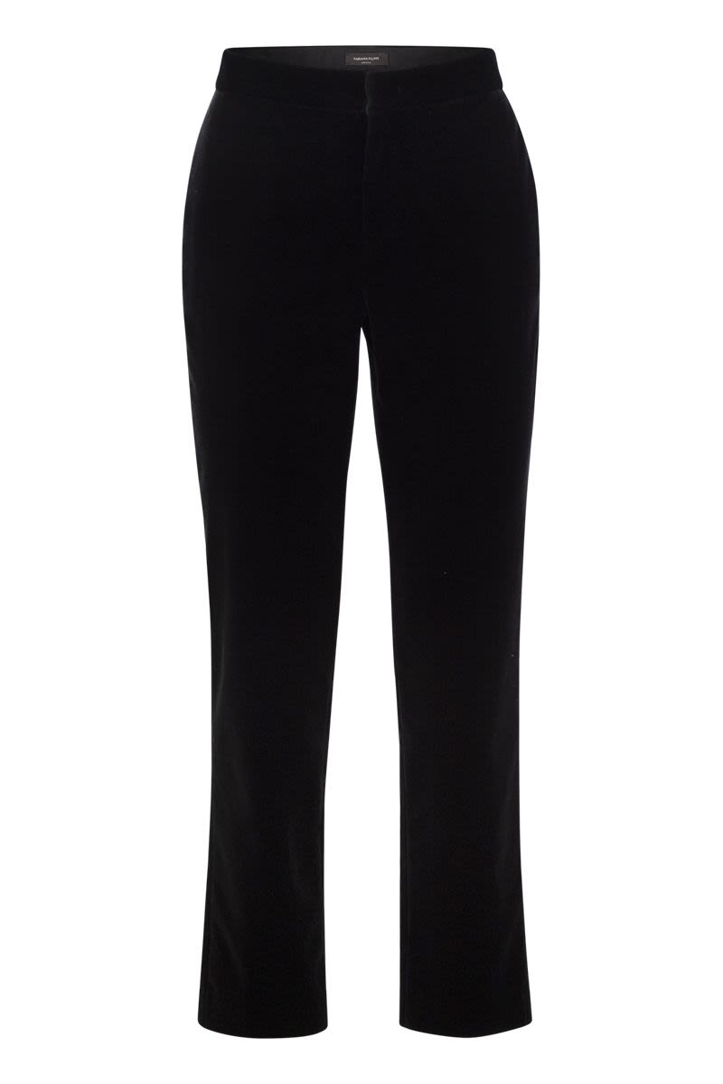 FABIANA FILIPPI Velvet Trousers - Regular Fit for Women